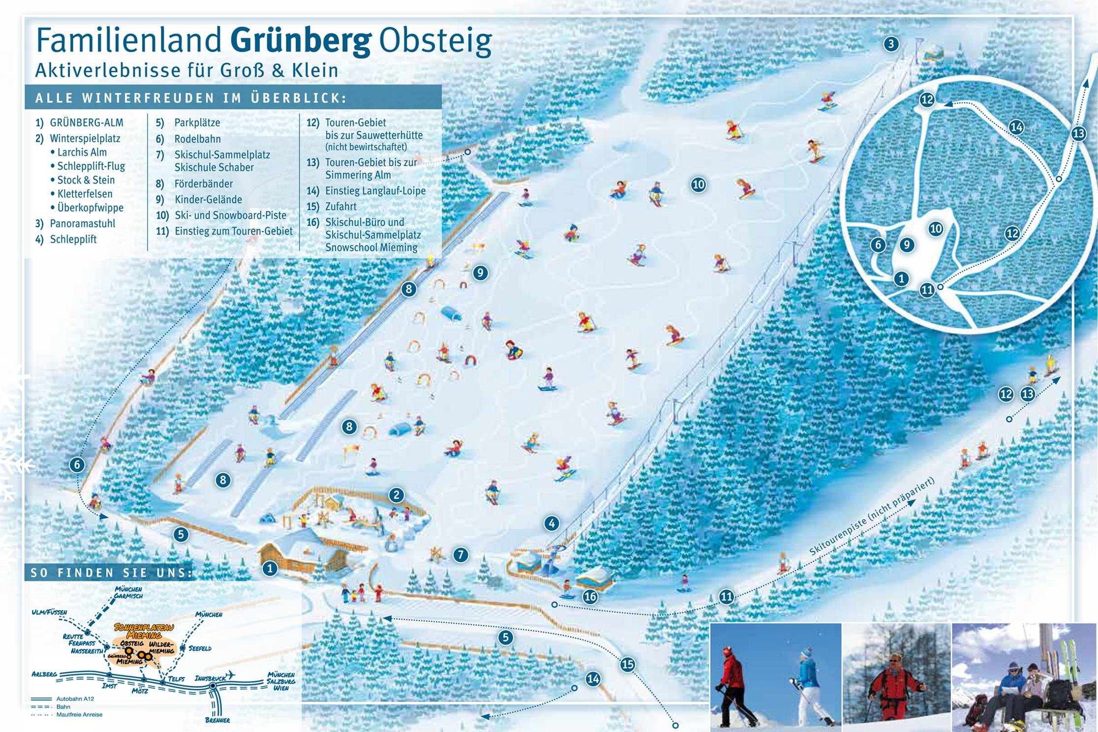 Grünberg – Obsteig trail map