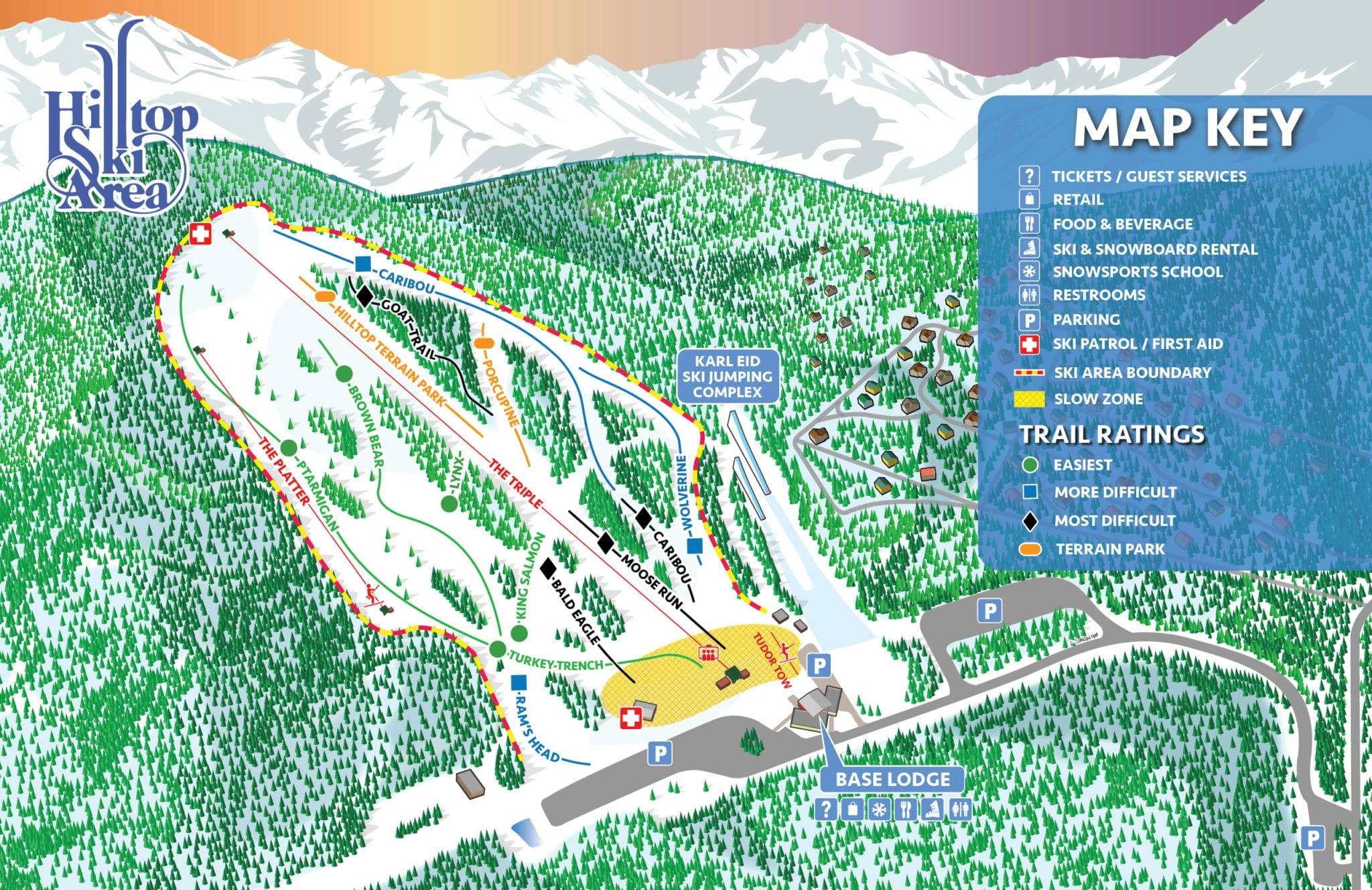 Hilltop – Anchorage trail map