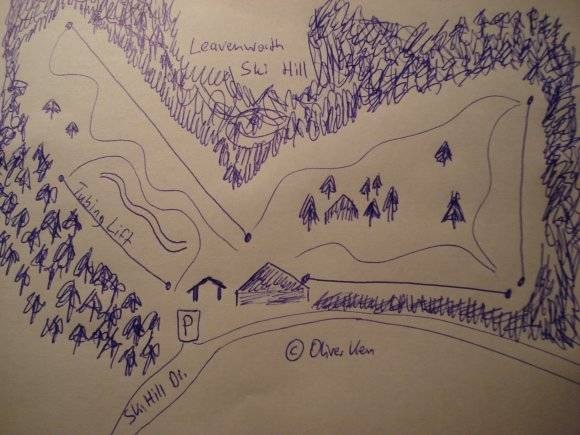 Leavenworth Ski Hill trail map