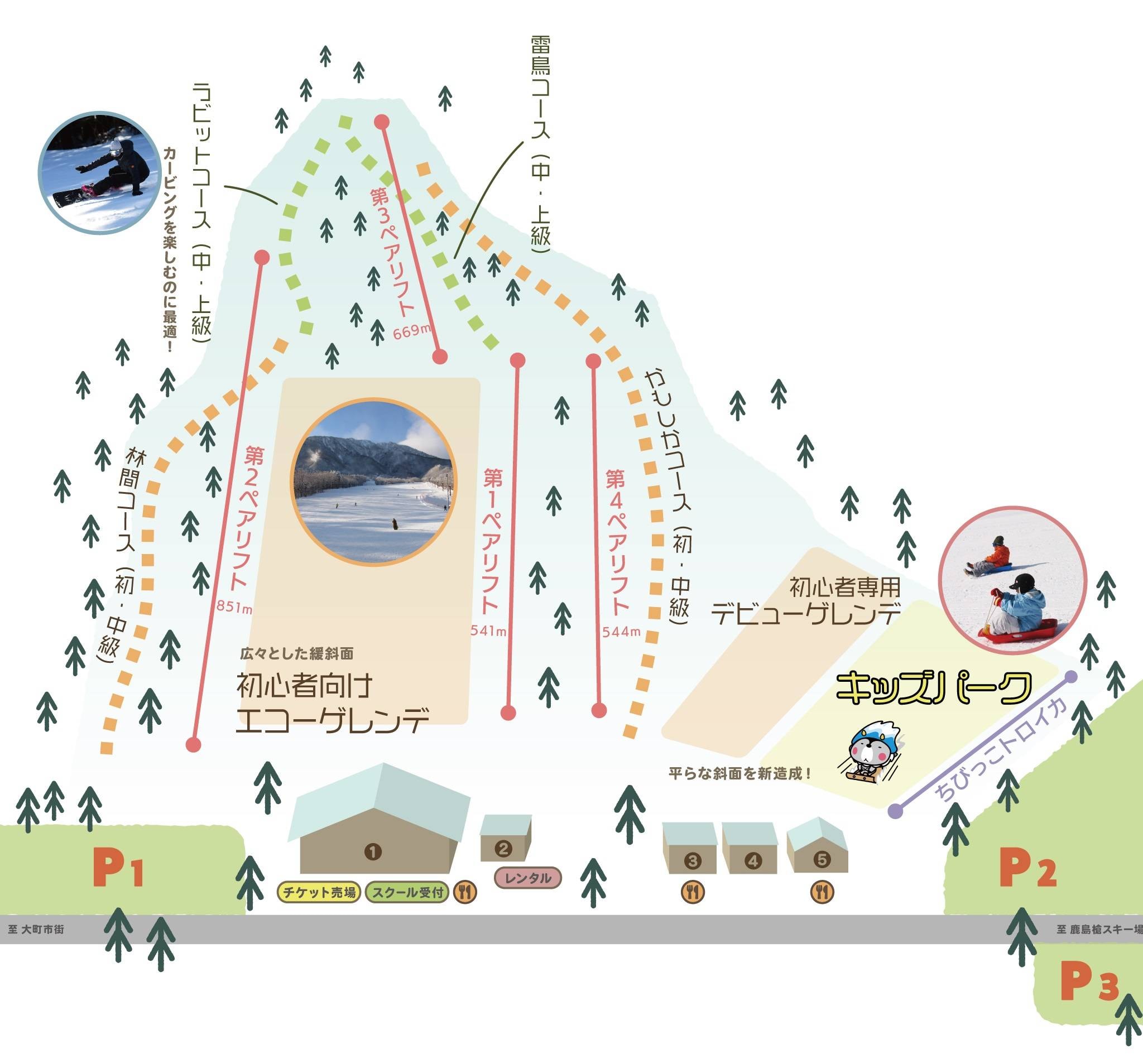 Jiigatake trail map