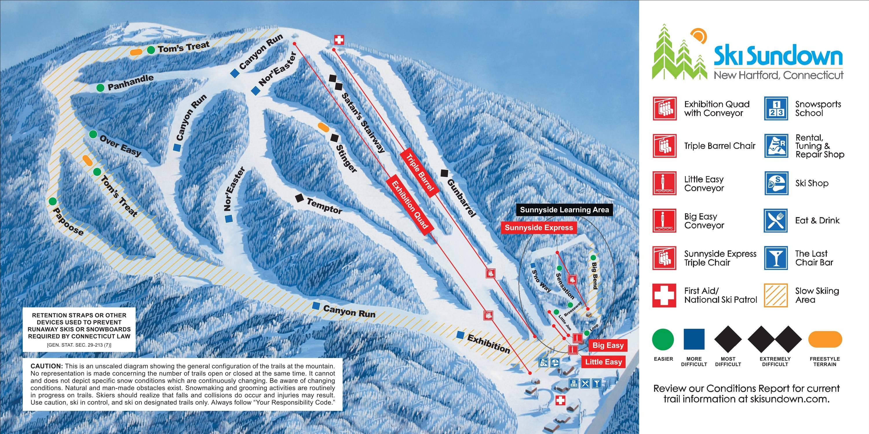 Sundown trail map
