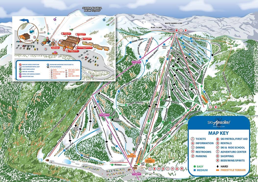 Apache trail map