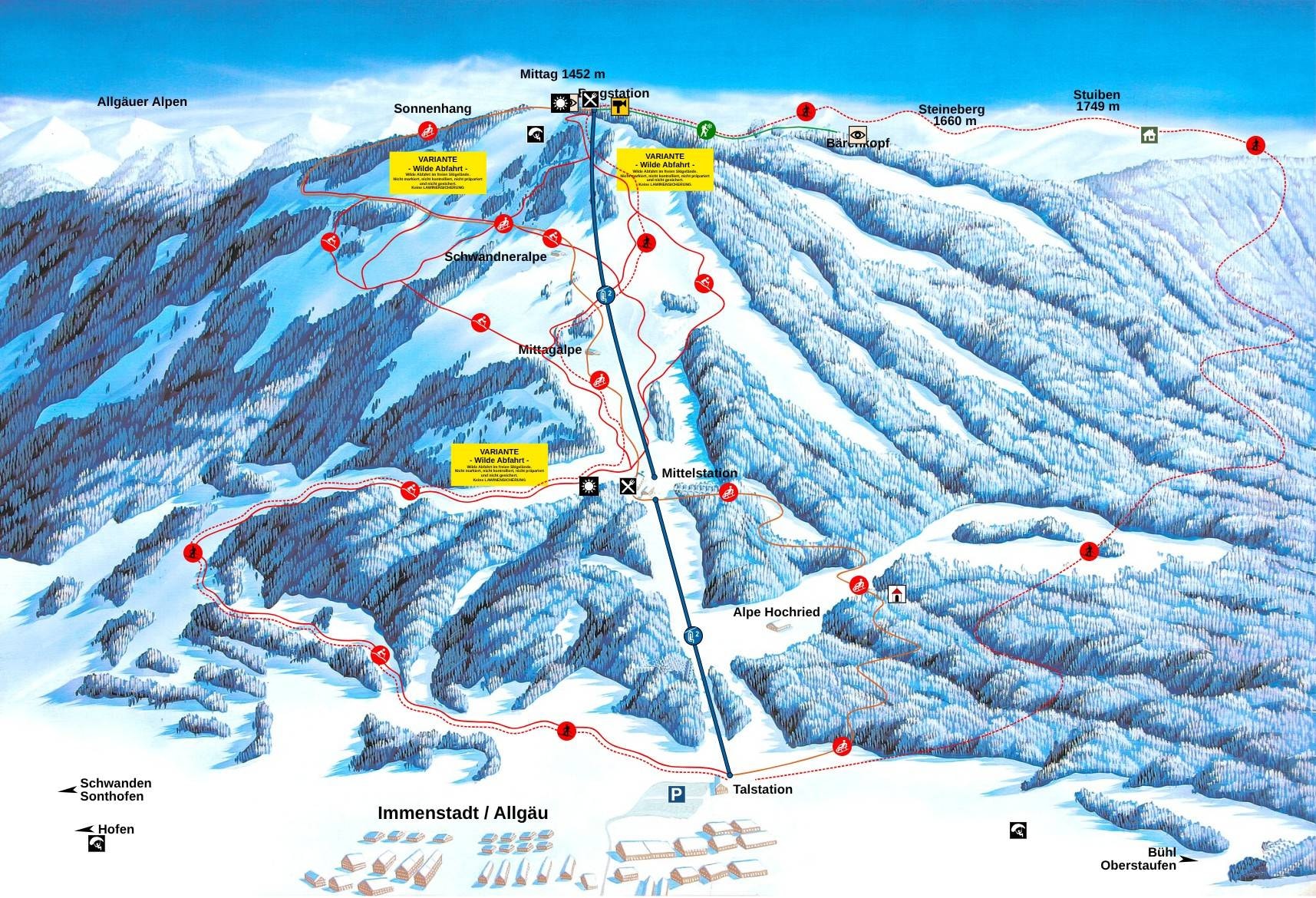 Mittagbahn – Immenstadt trail map