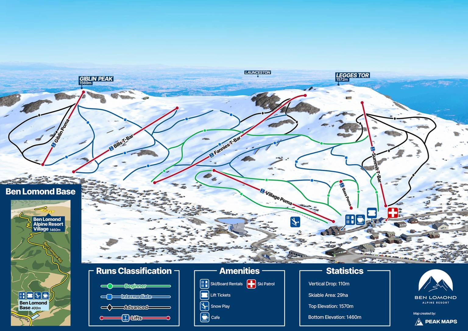Ben Lomond trail map