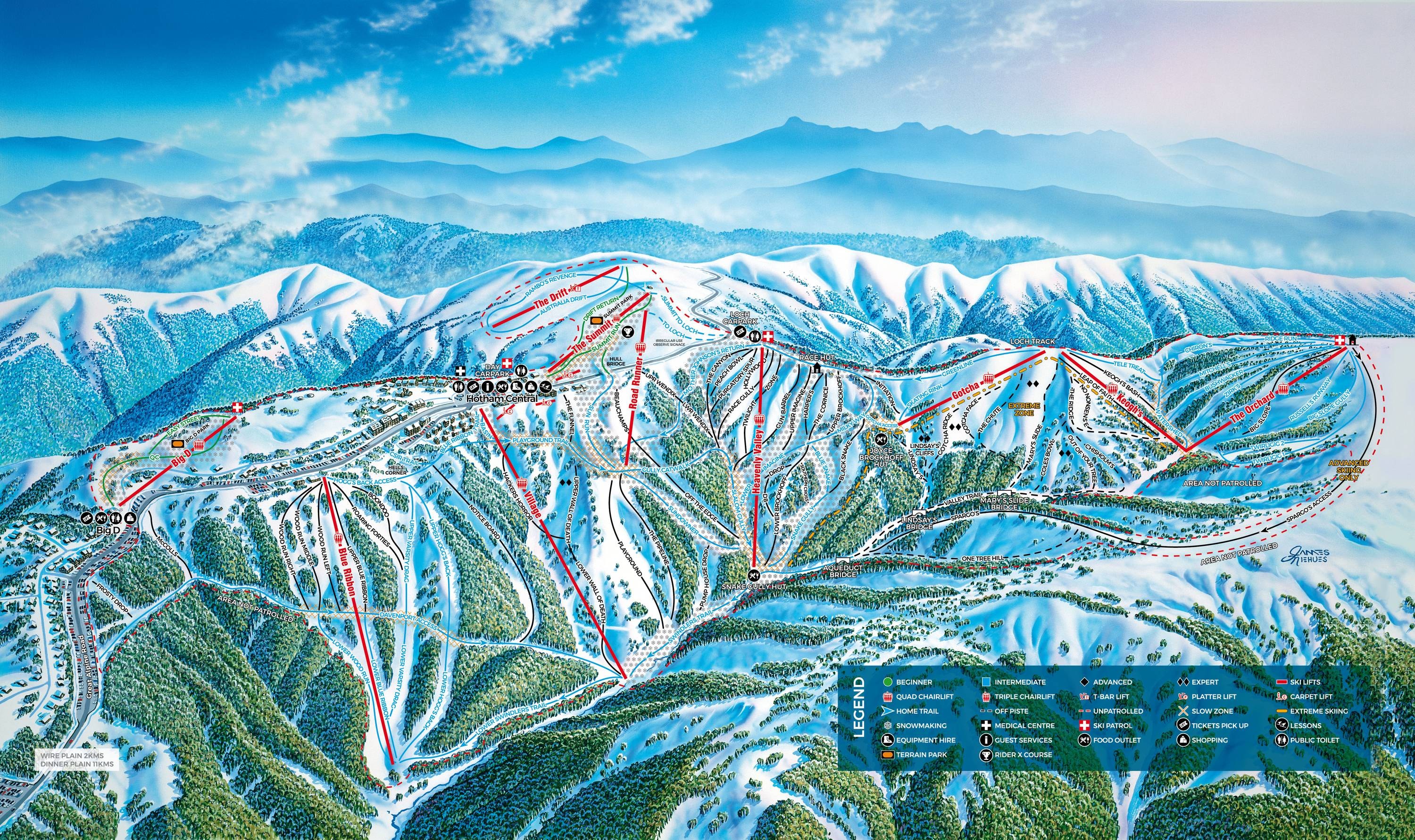 Mount Hotham trail map