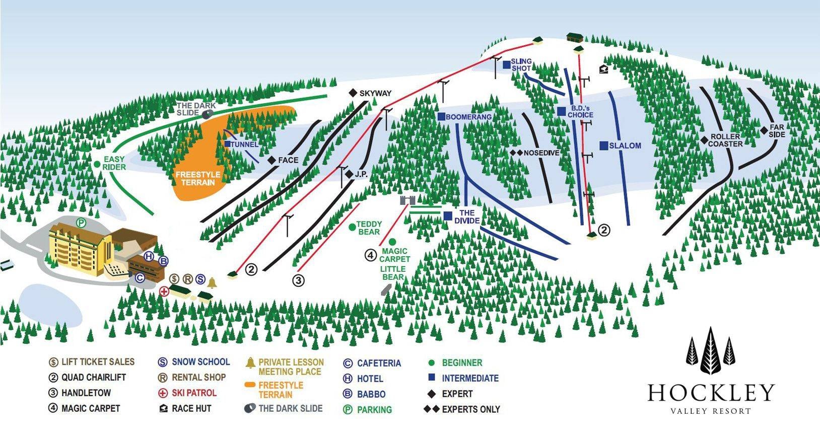 Hockley Valley trail map