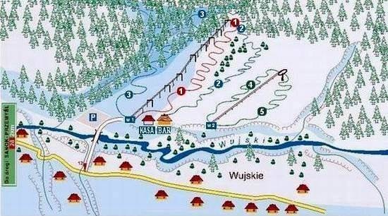 Wujskie trail map