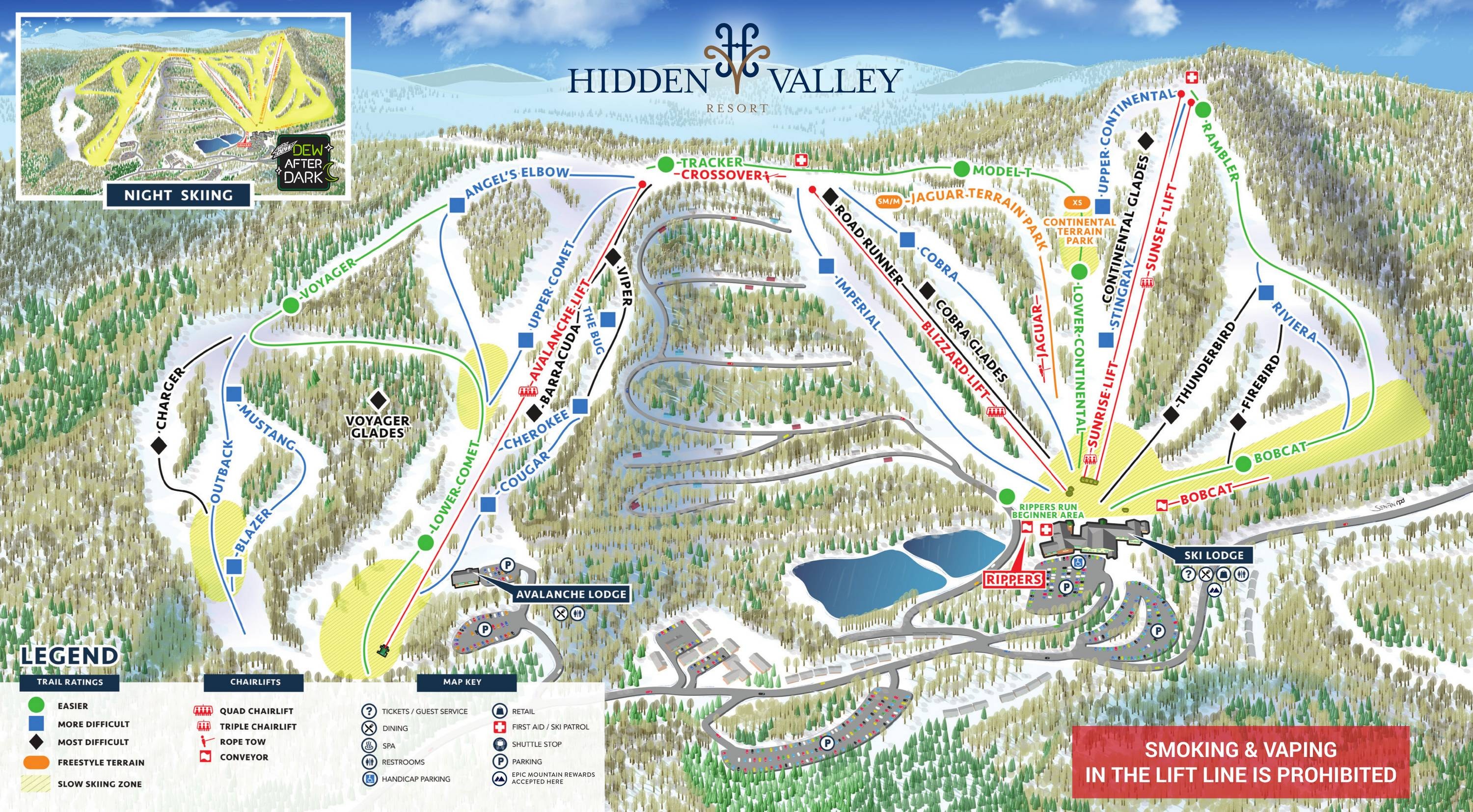 Hidden Valley (PA) trail map
