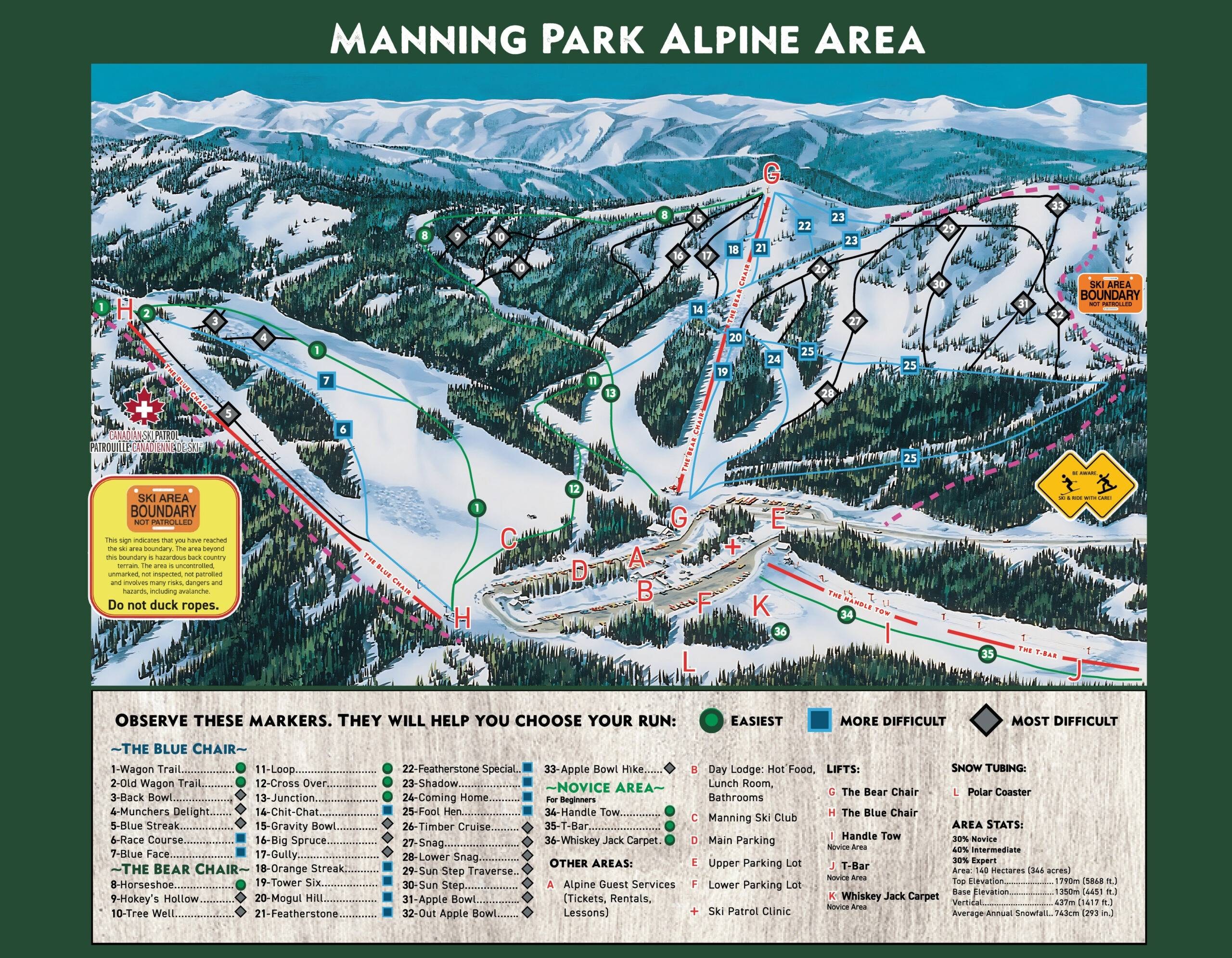 Manning Park trail map