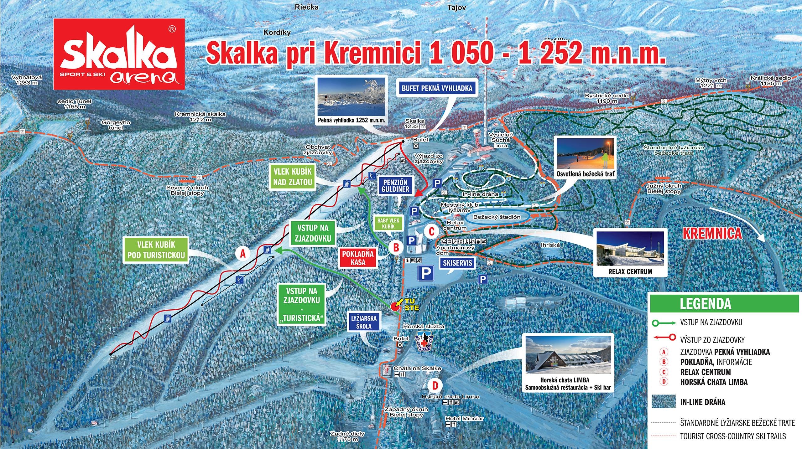 Skalka trail map