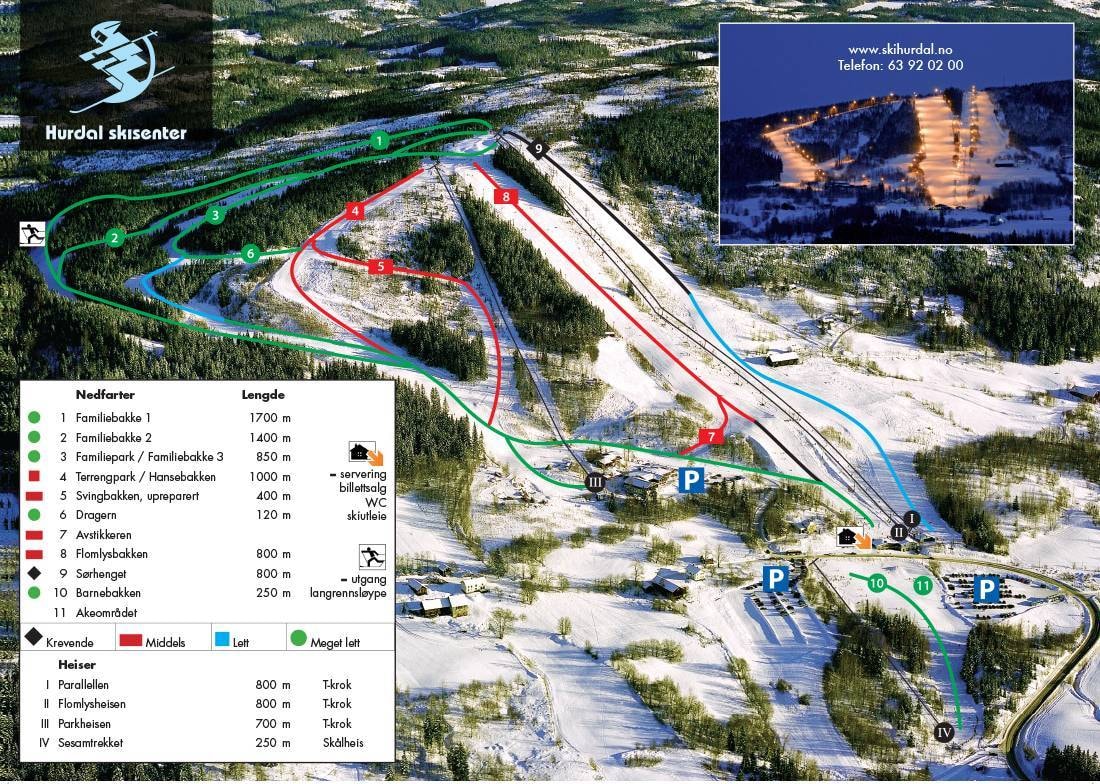 Hurdal trail map