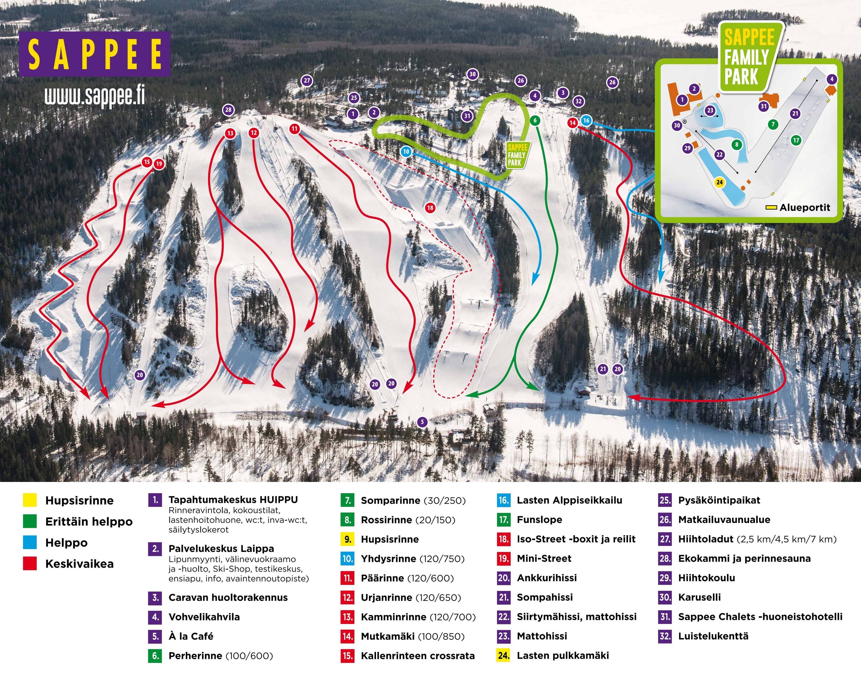 Sappee trail map