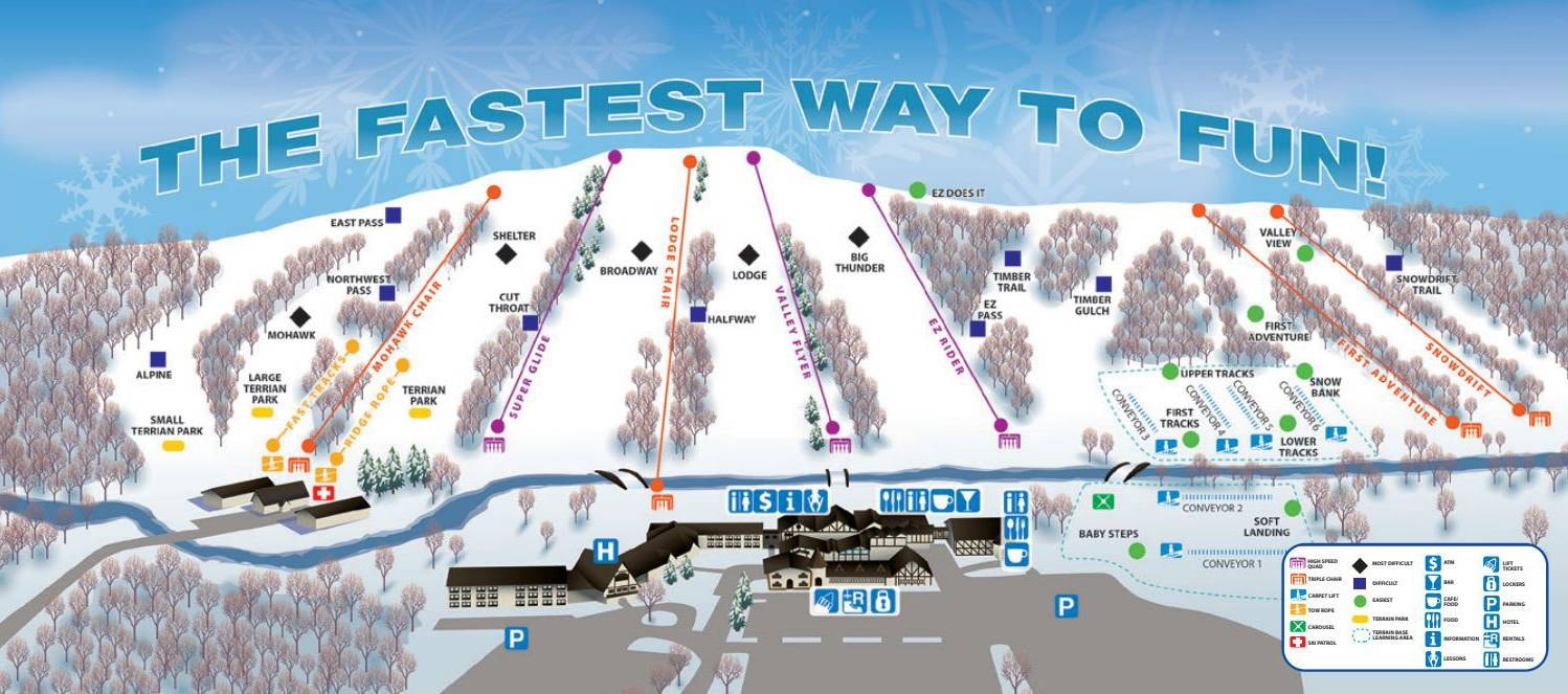 Alpine Valley Resort – Elkhorn trail map