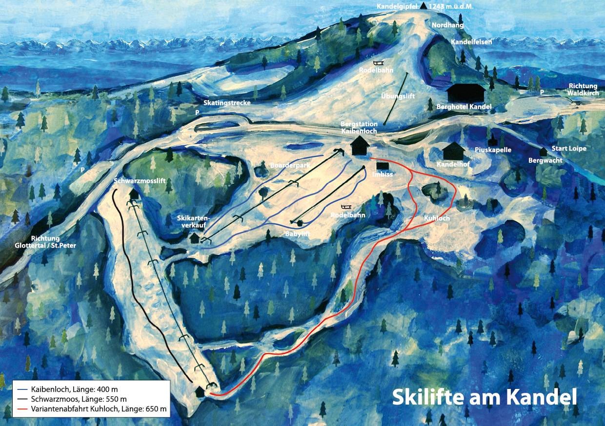 Kandel trail map