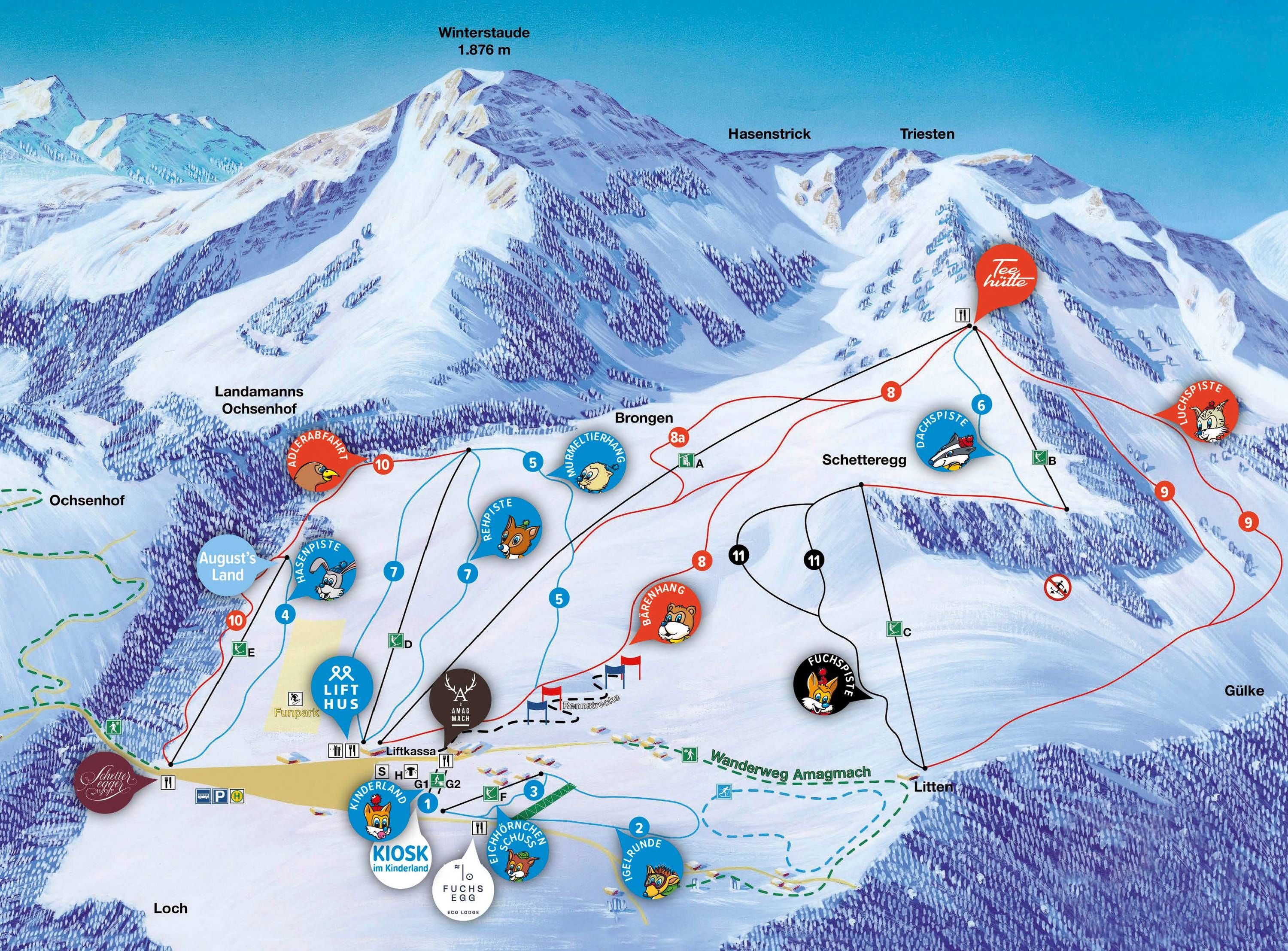 Schetteregg – Egg trail map