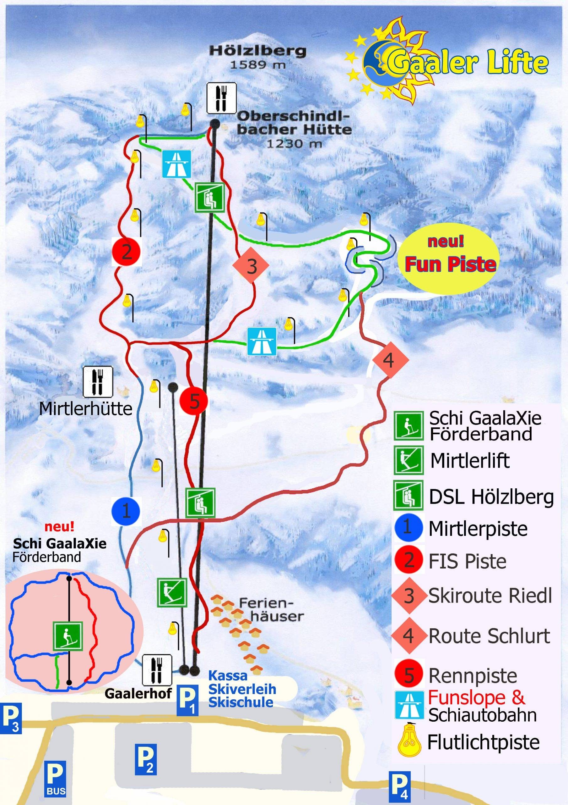 Gaaler Lifte – Gaal trail map