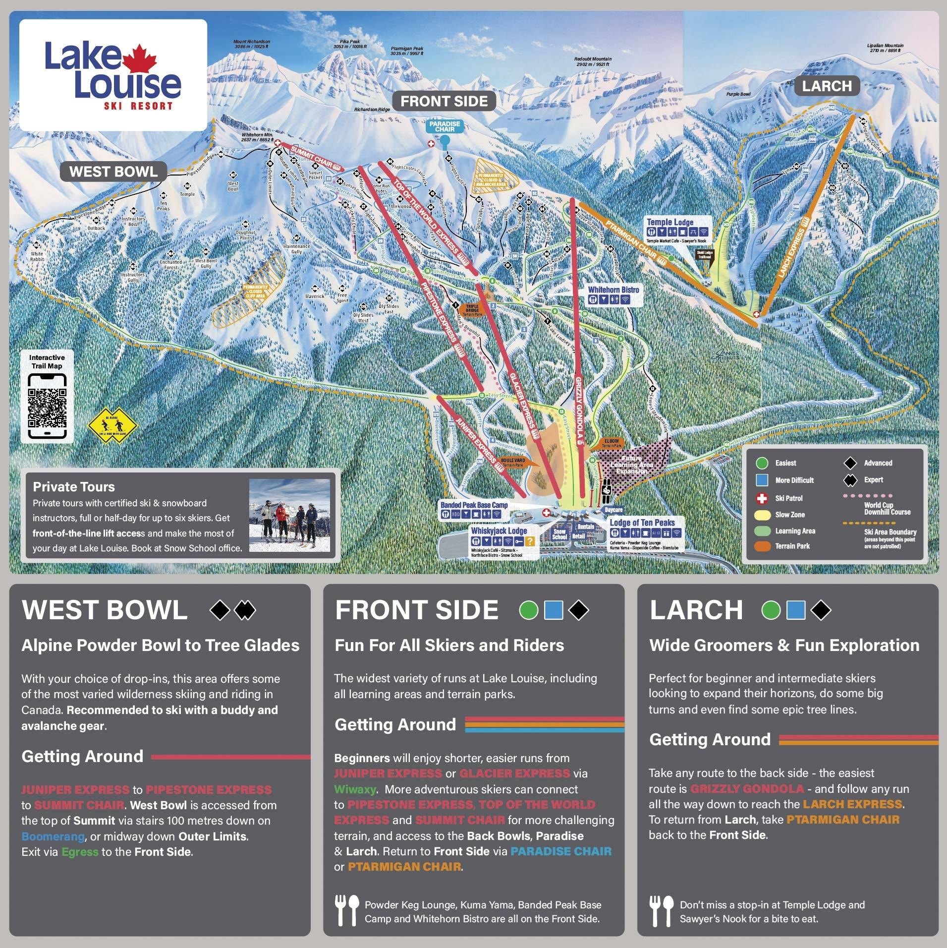 Lake Louise trail map