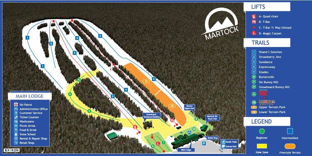 Martock trail map
