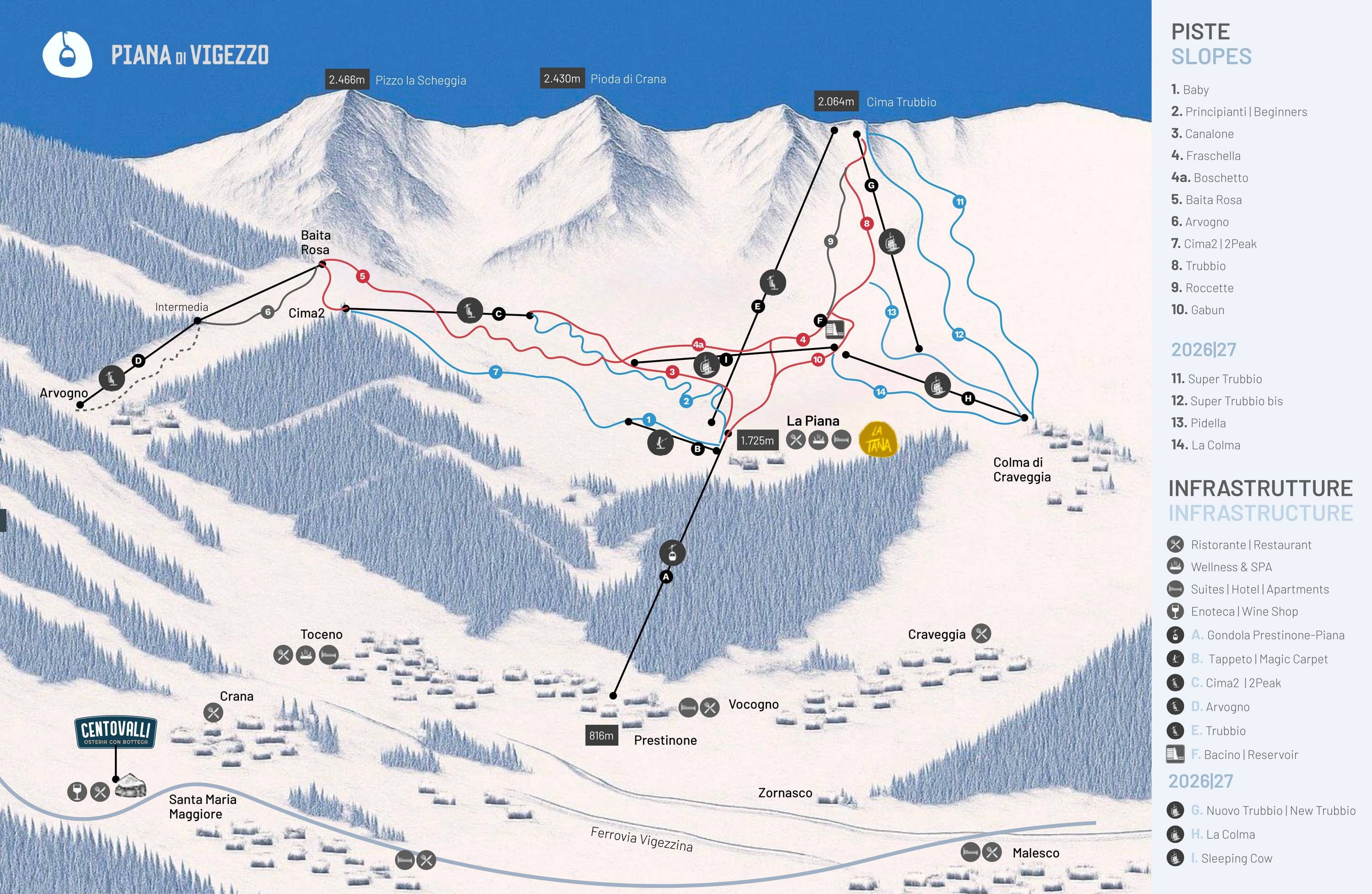 Piana di Vigezzo – Craveggia/Santa Maria Maggiore trail map