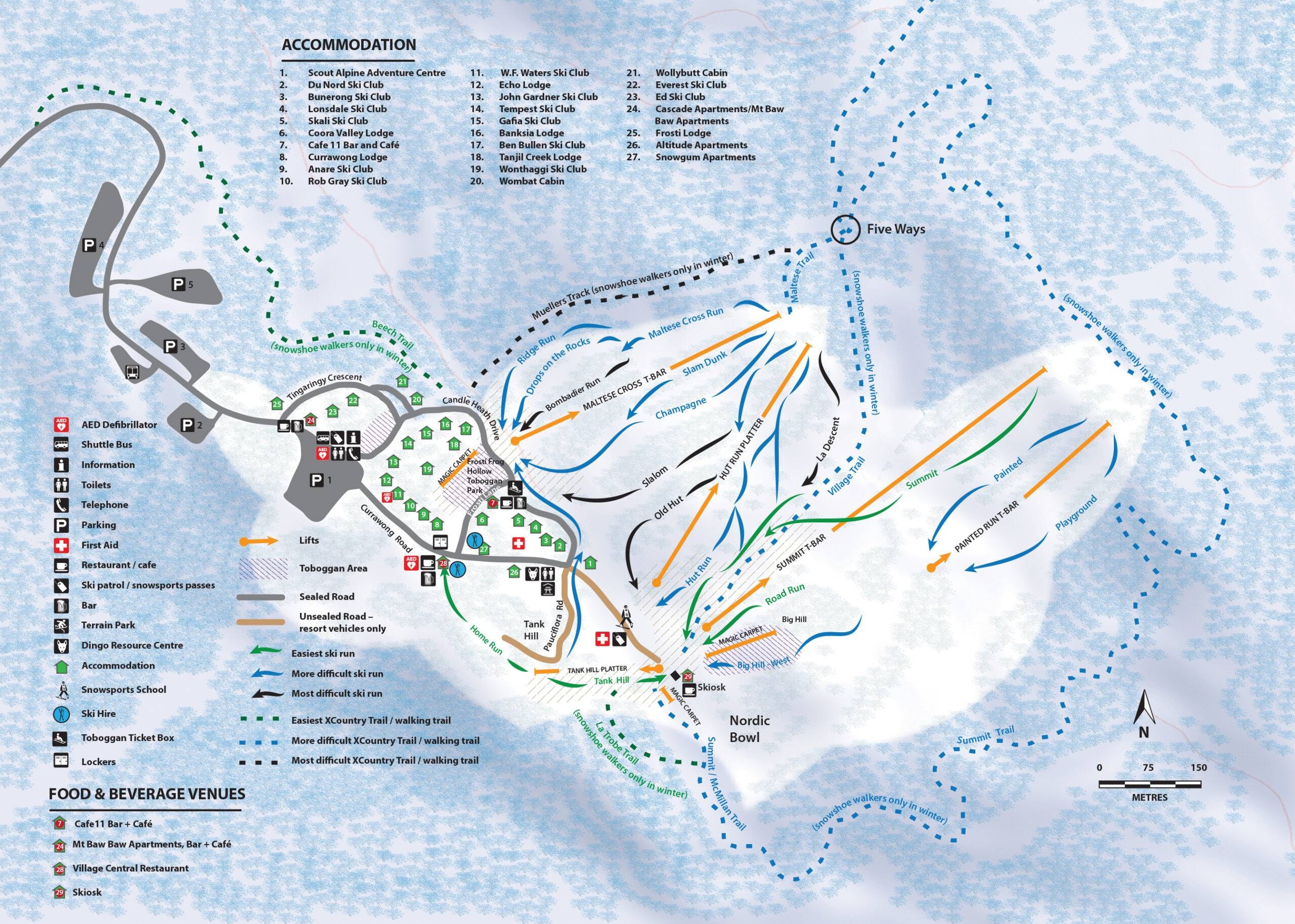 Mount Baw Baw trail map
