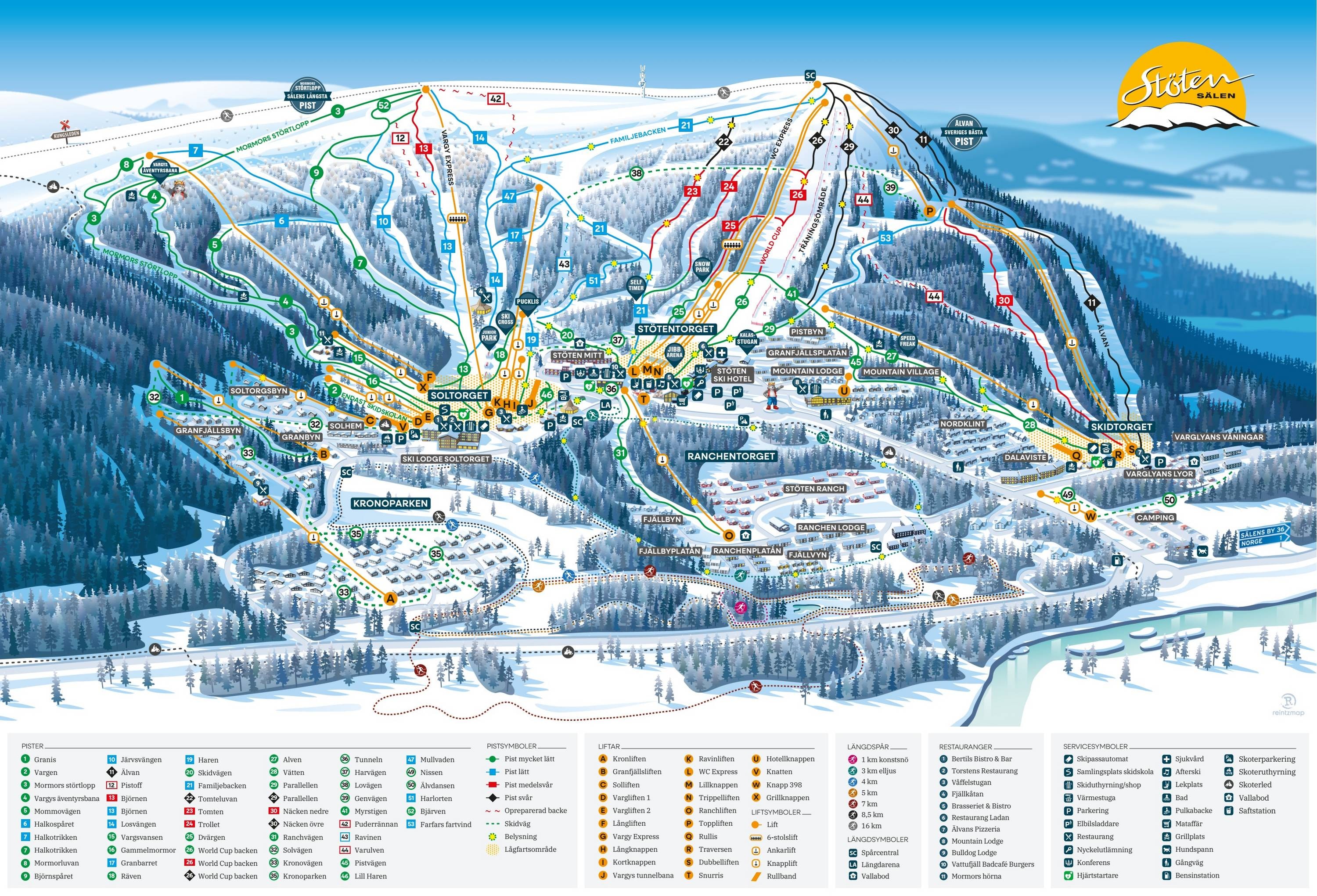 Stöten trail map