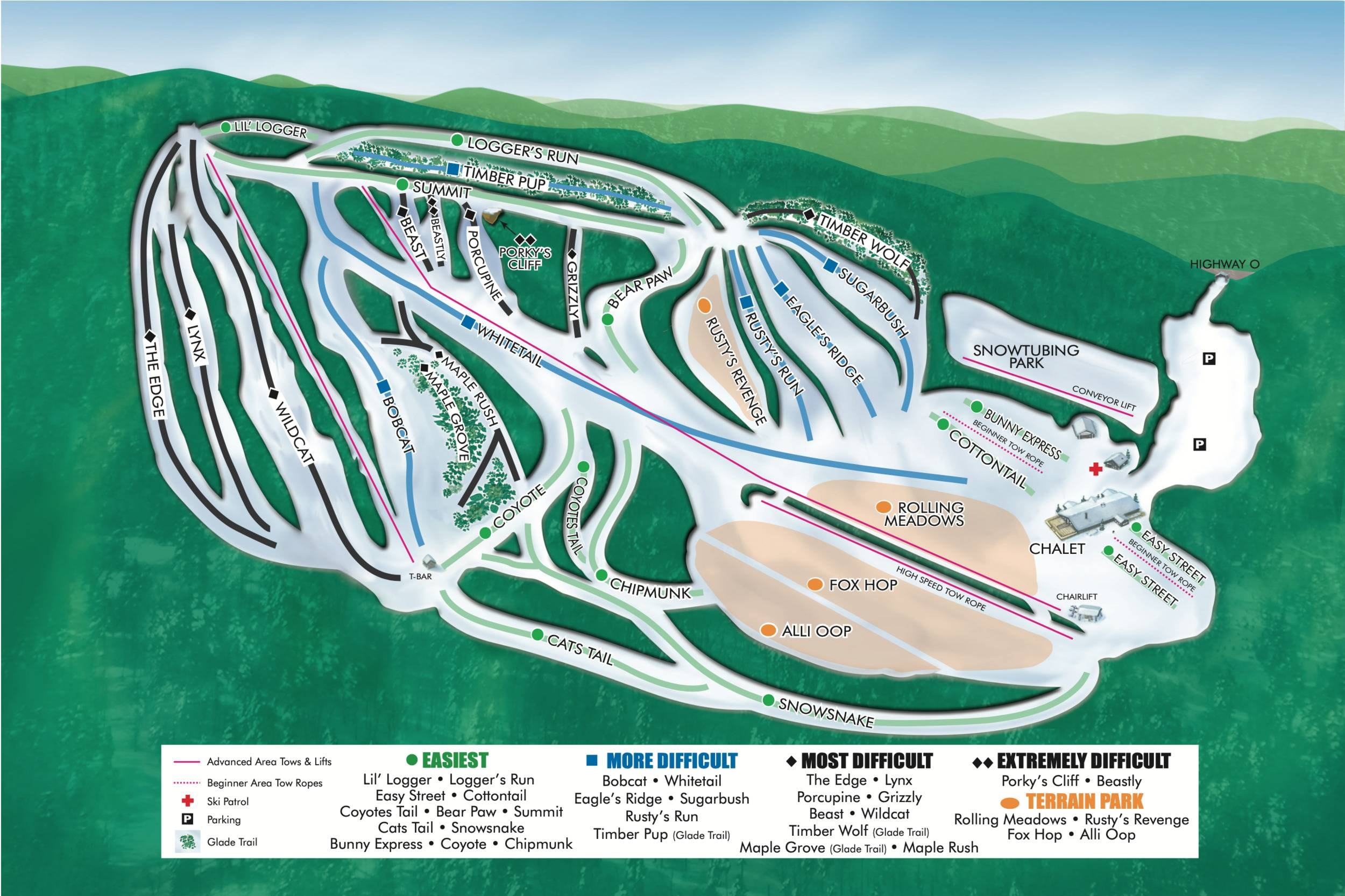 Christie Mountain trail map