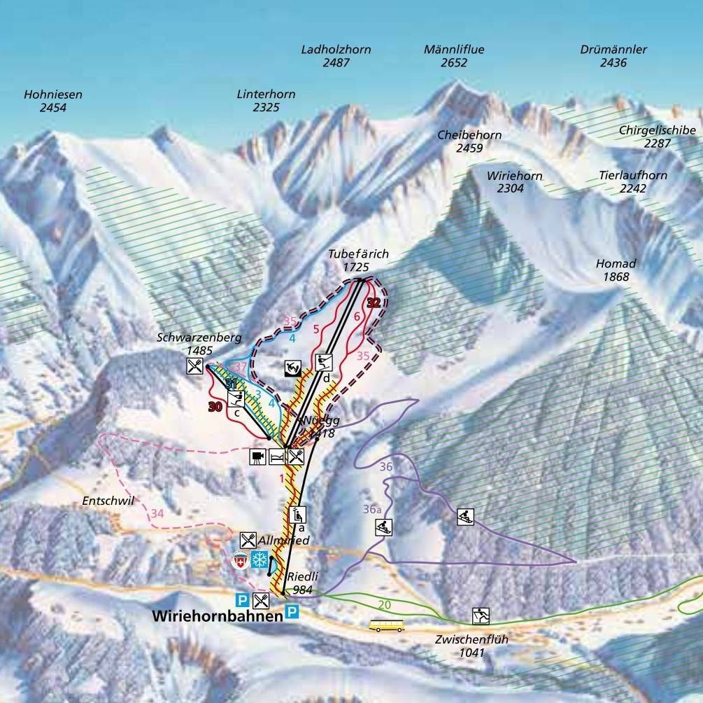 Wiriehorn trail map