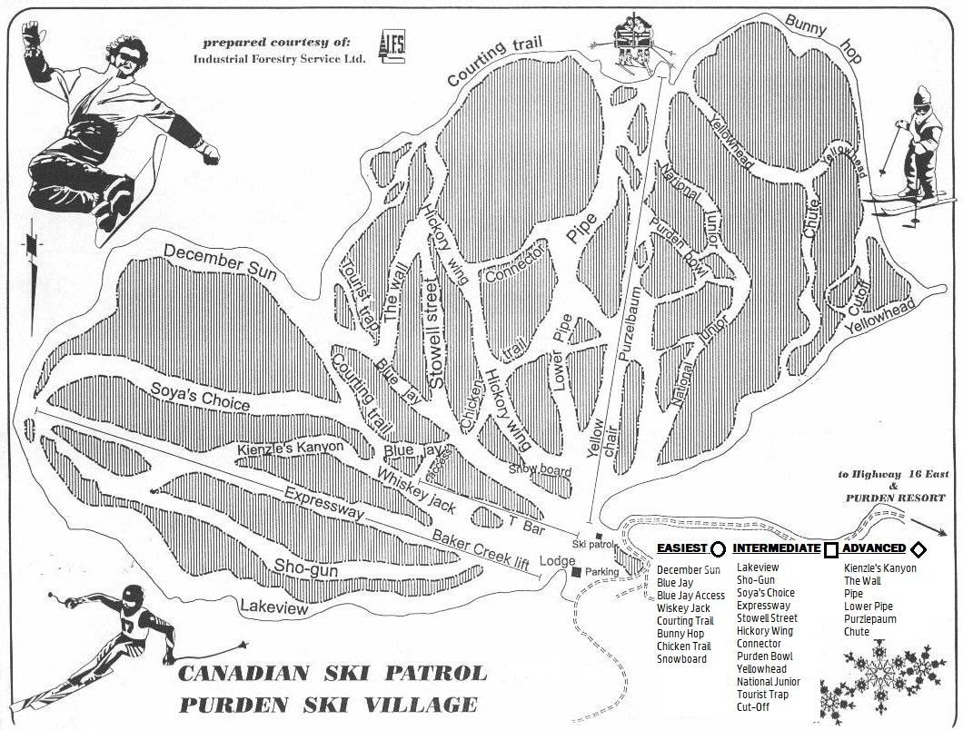 Purden trail map