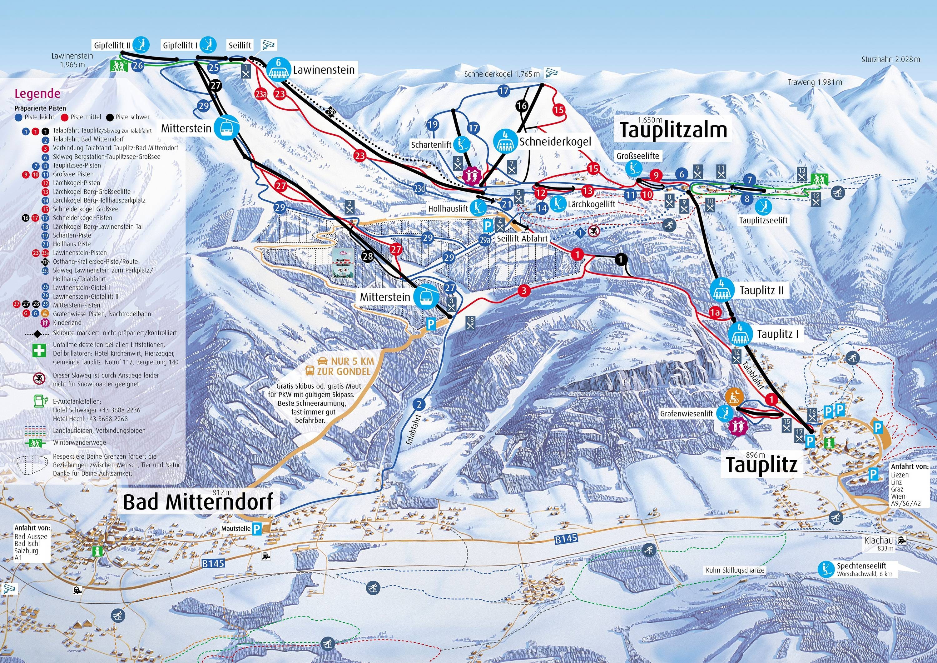 Tauplitz – Bad Mitterndorf trail map