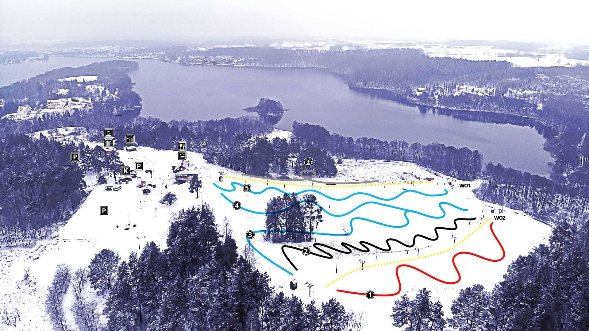 Gora Czterech Wiatrow – Maragowo trail map