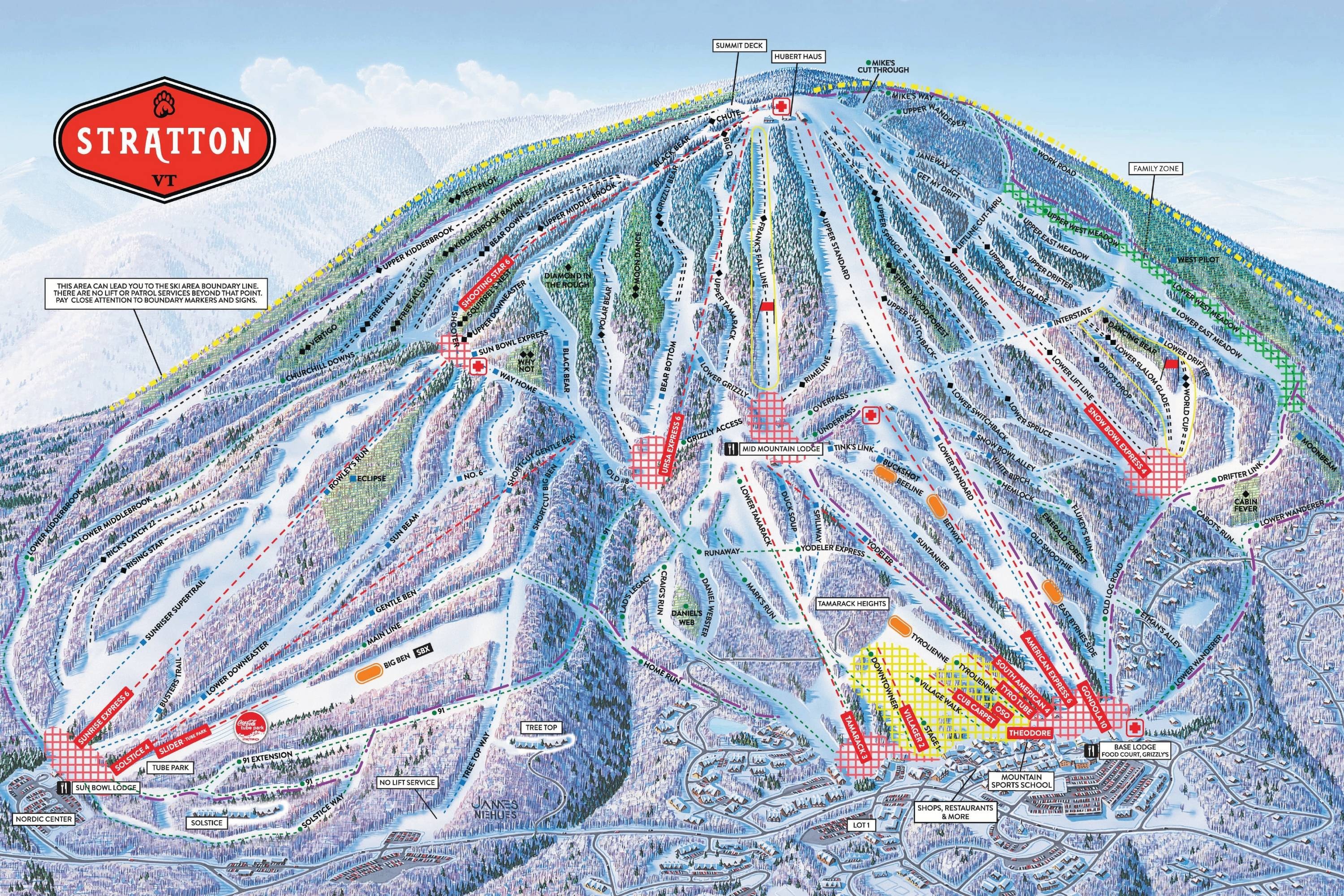 Stratton trail map