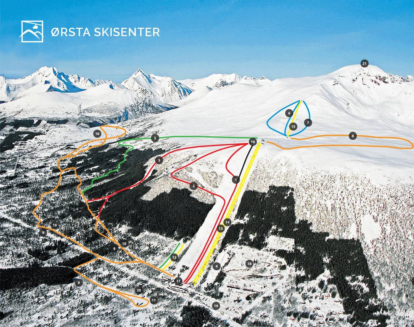 Ørsta Skisenter trail map