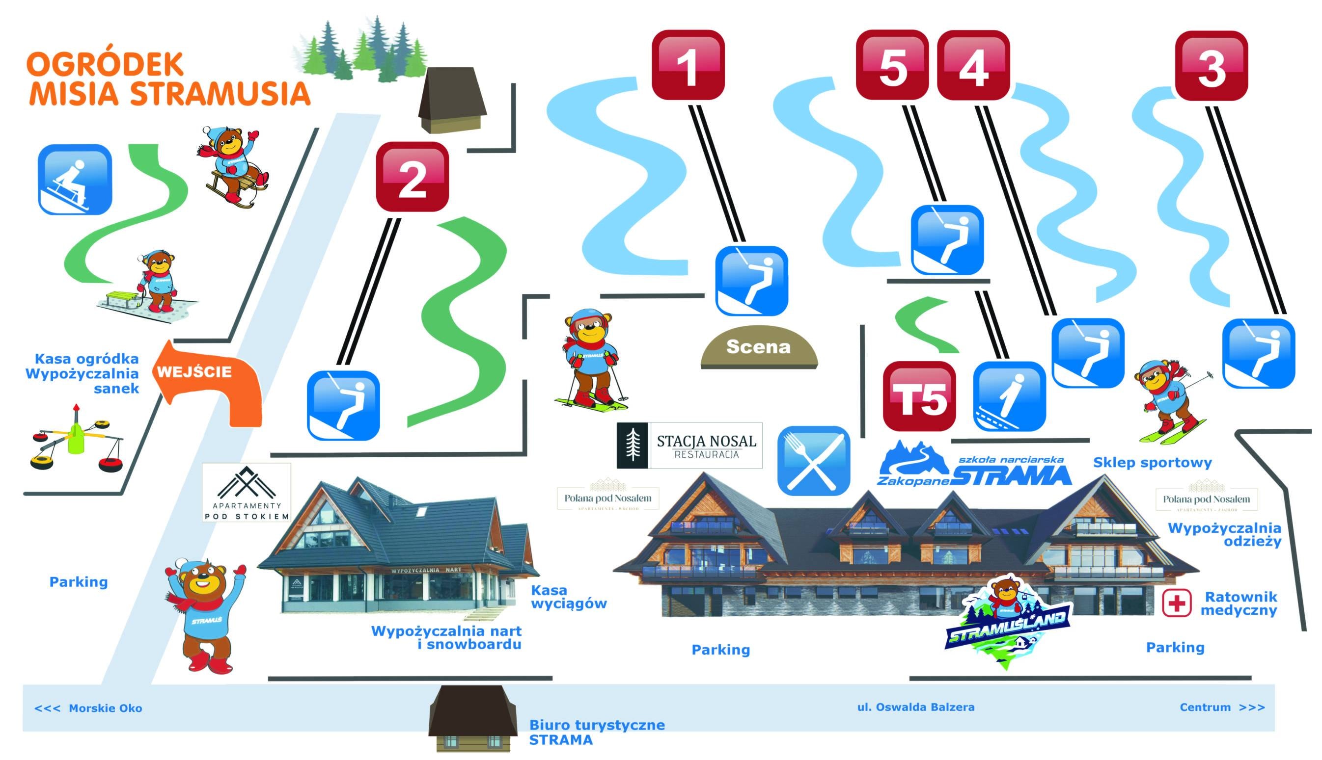 Nosal – Bystre trail map