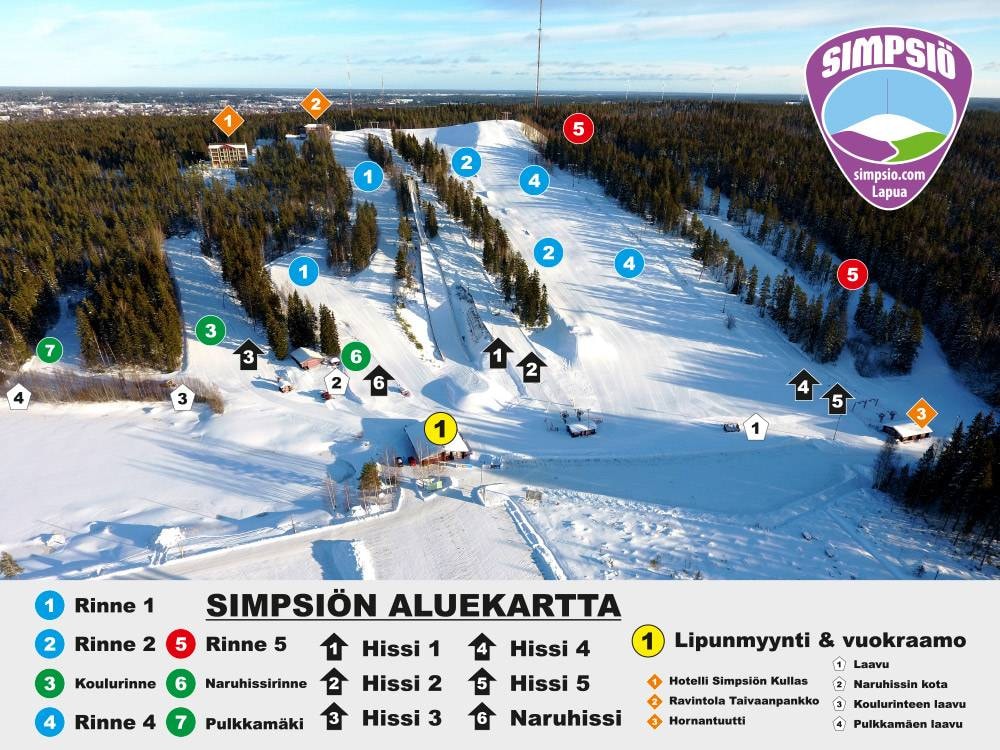 Simpsiö trail map