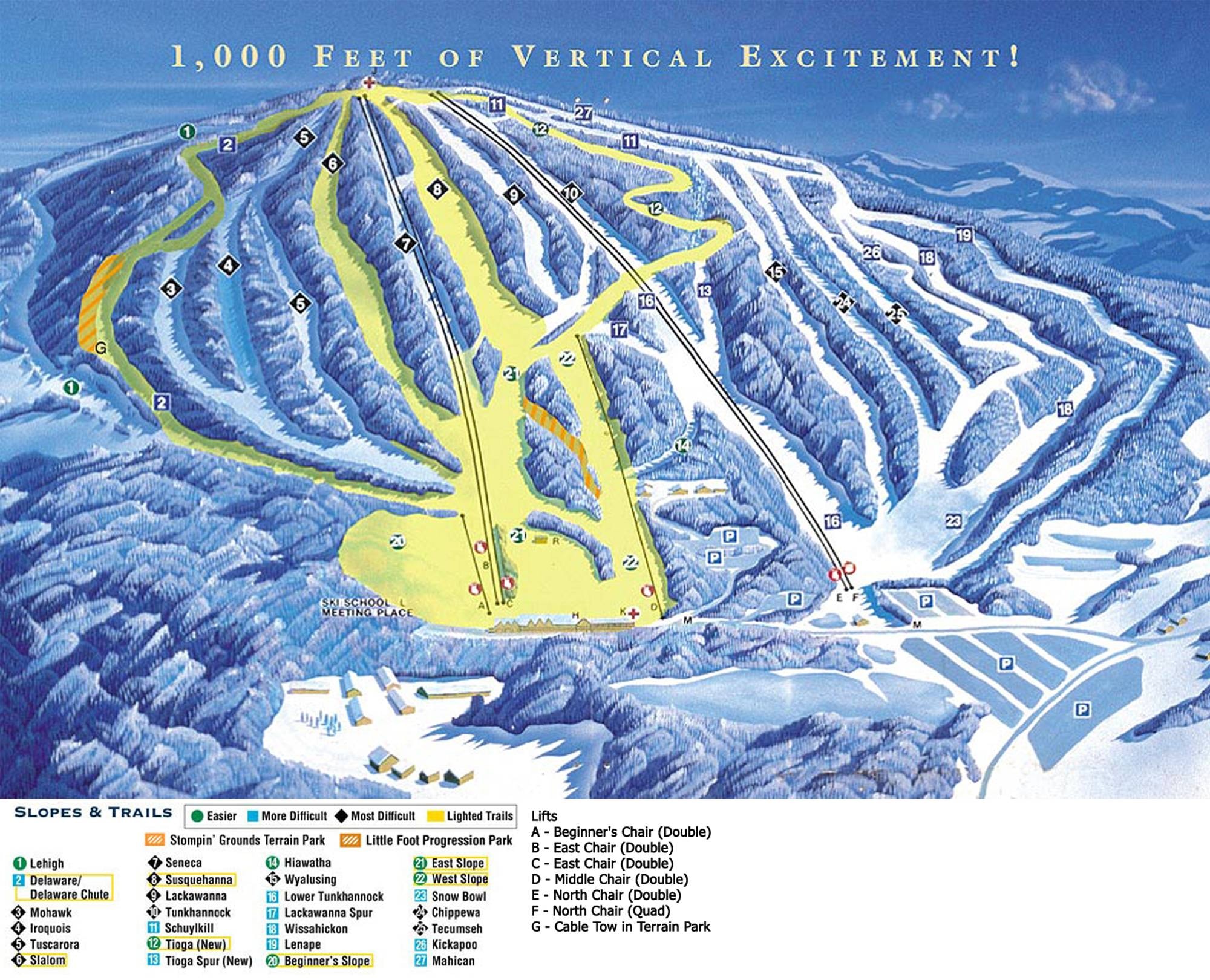 Elk Mountain trail map