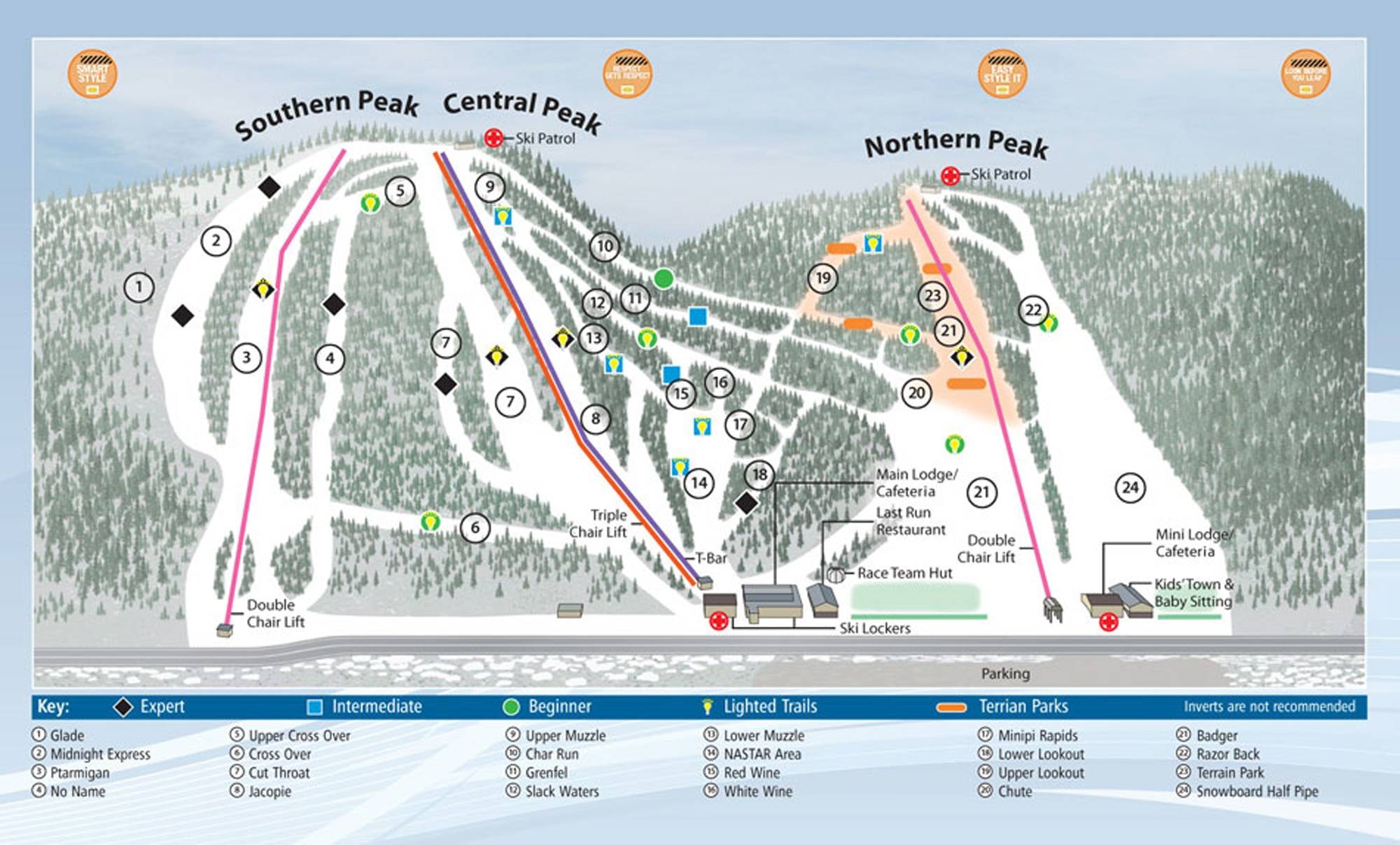 Labrador Mountain trail map
