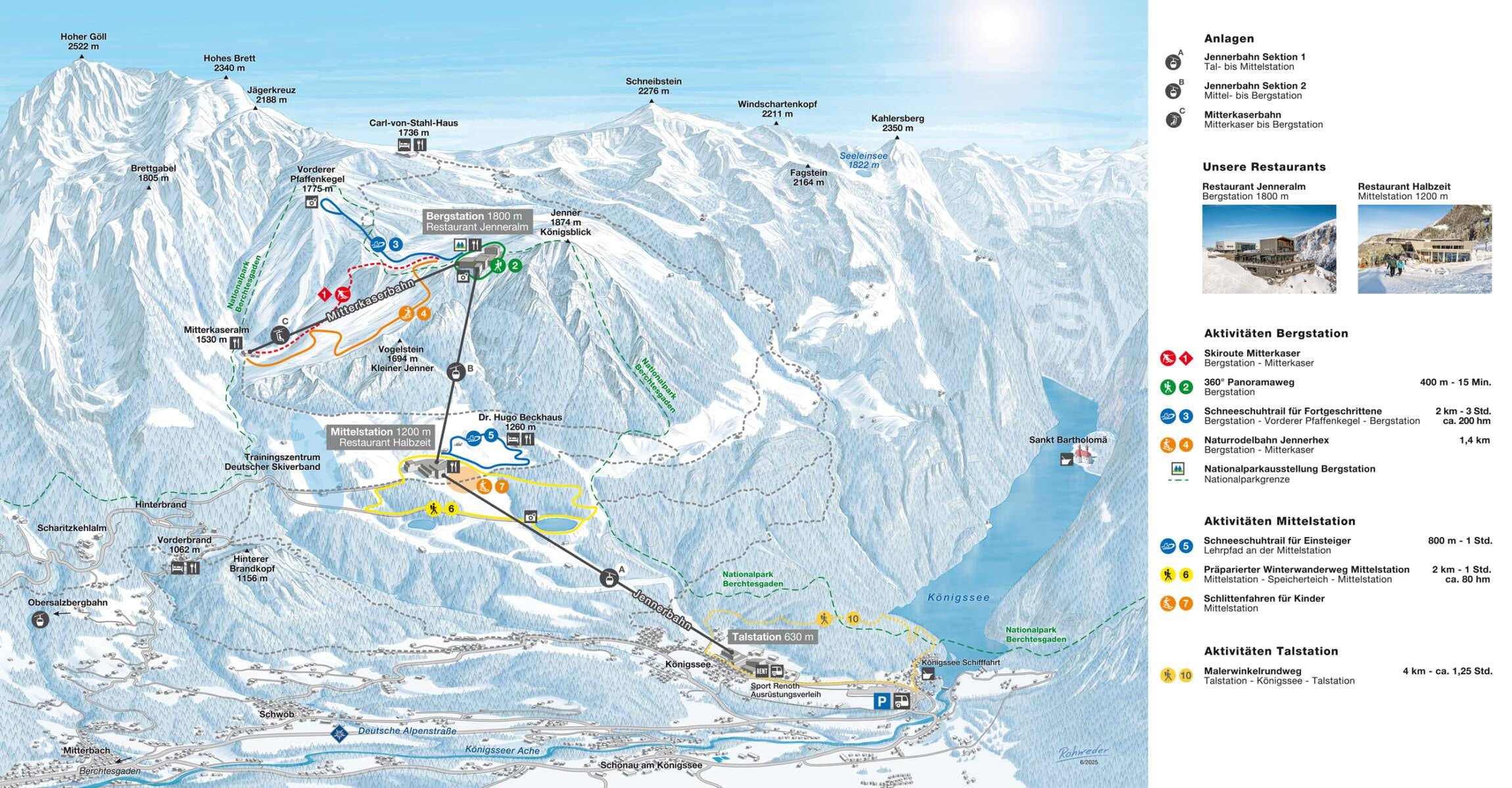 Jenner – Schönau am Königssee trail map