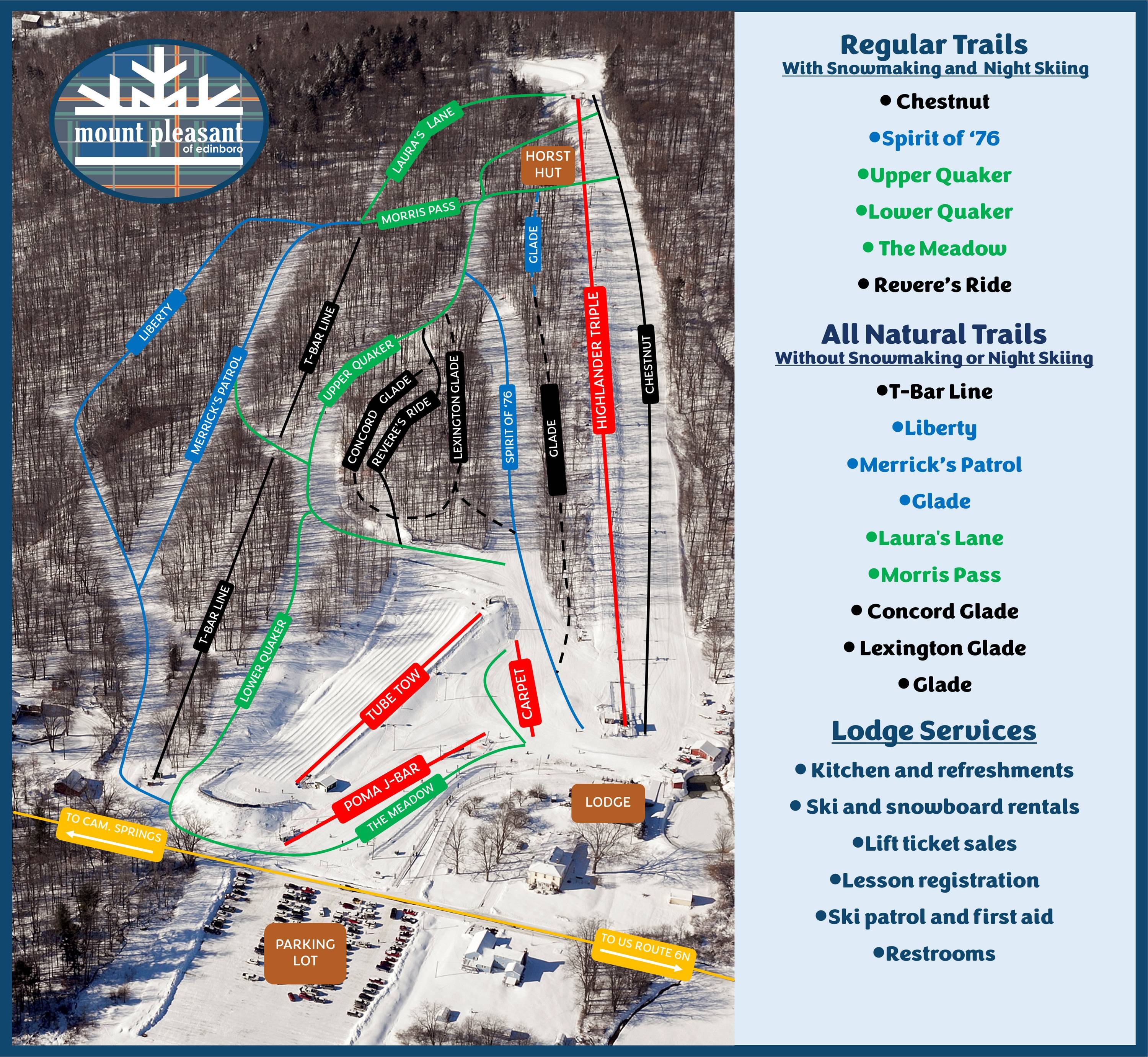 Mount Pleasant trail map