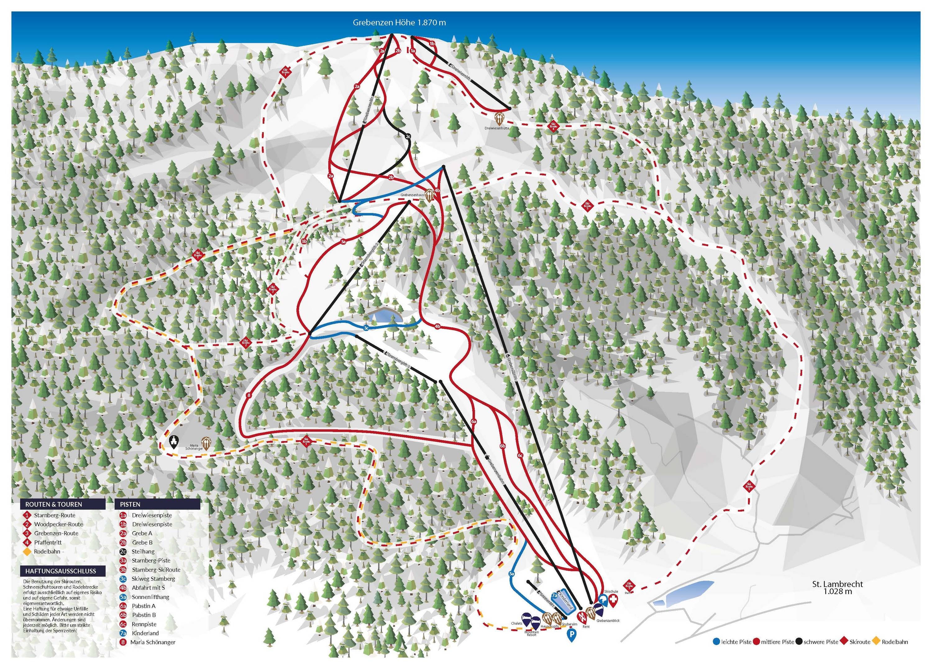 GrebenzenHöhen – St. Lambrecht trail map