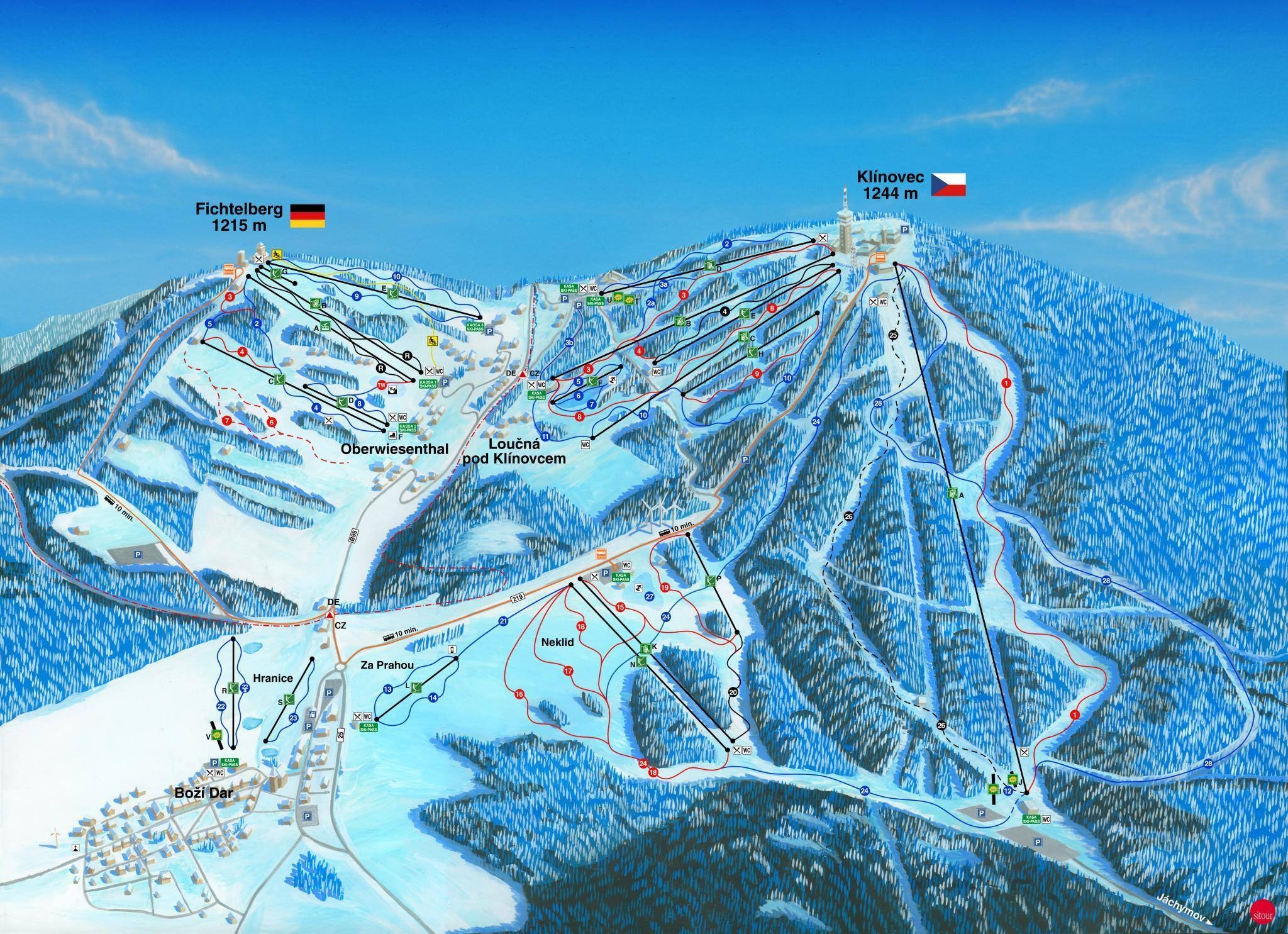 Klínovec (Keilberg) trail map