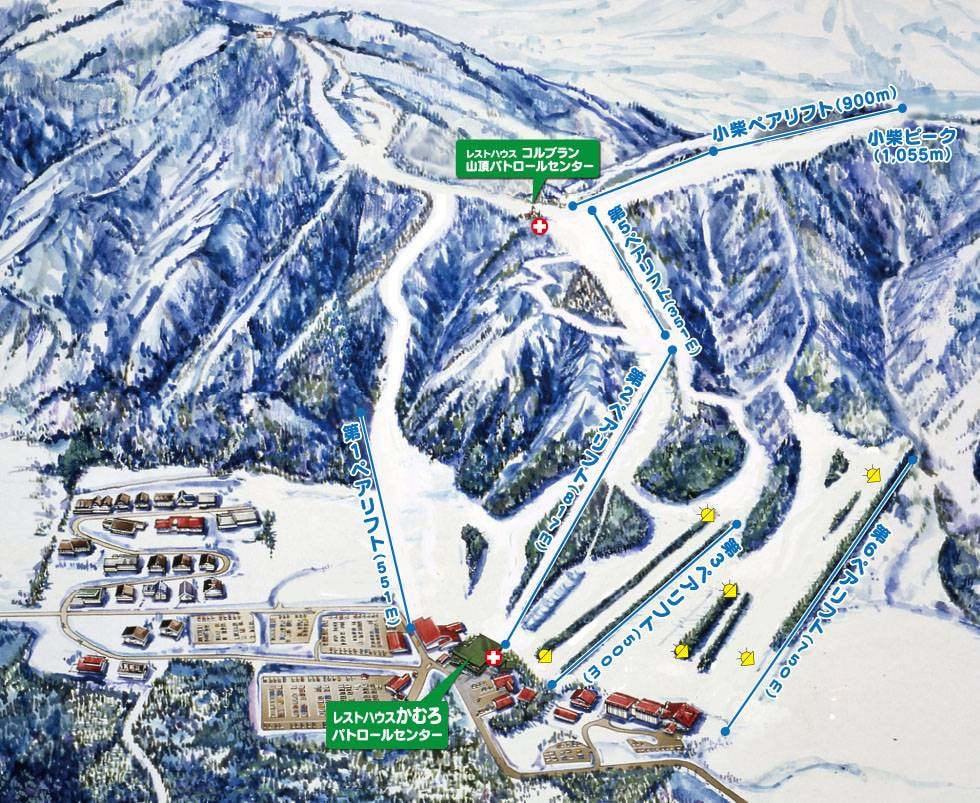 Onikoube trail map