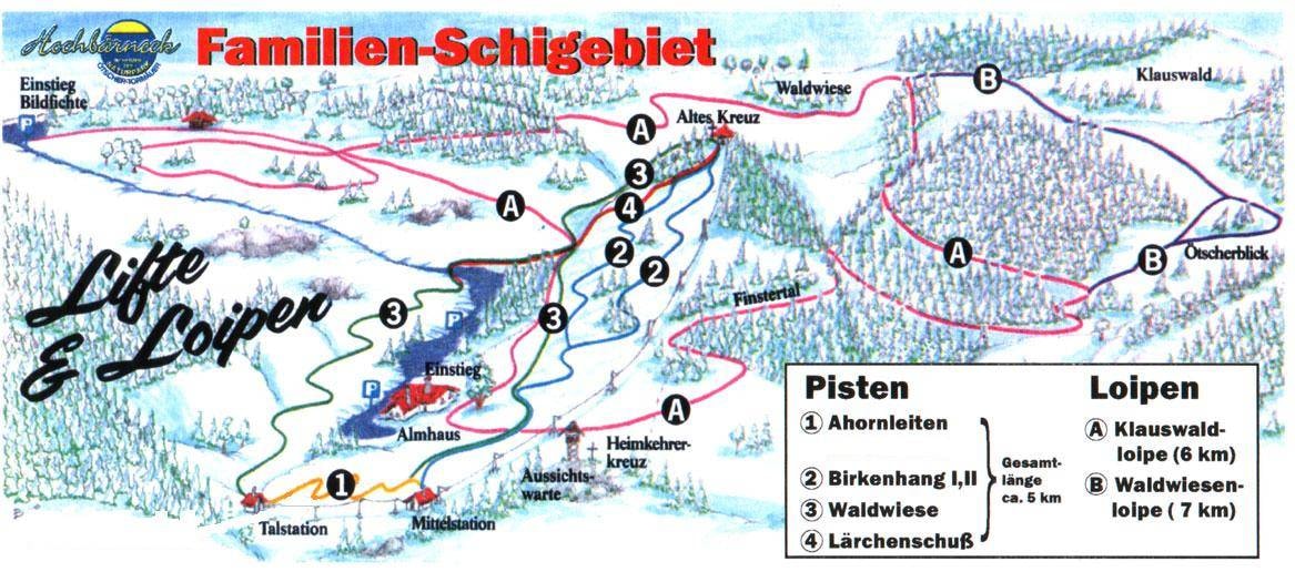 Hochbärneck – St. Anton an der Jeßnitz trail map