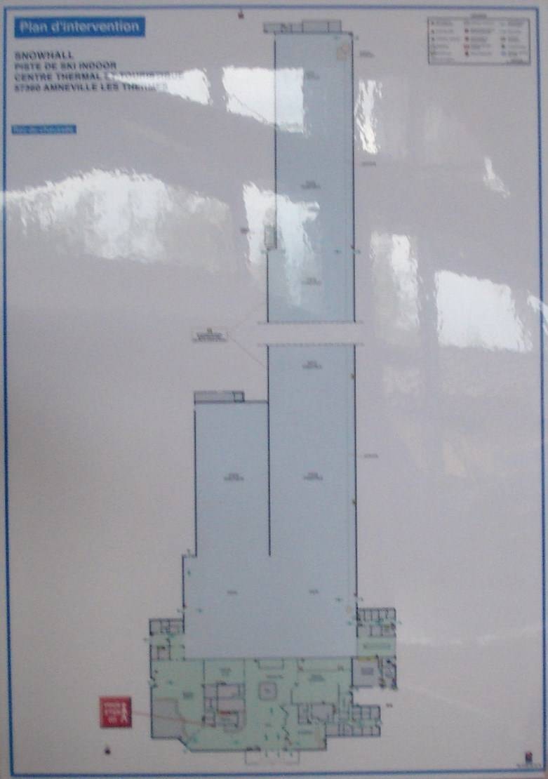 Indoor ski area SnowWorld Amnéville trail map