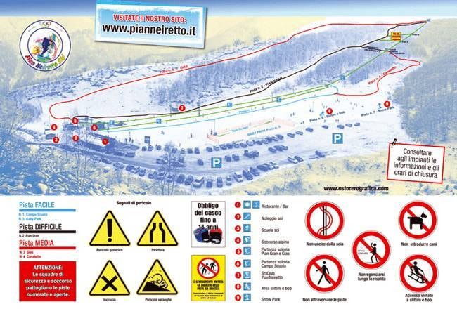 Pian Neiretto trail map