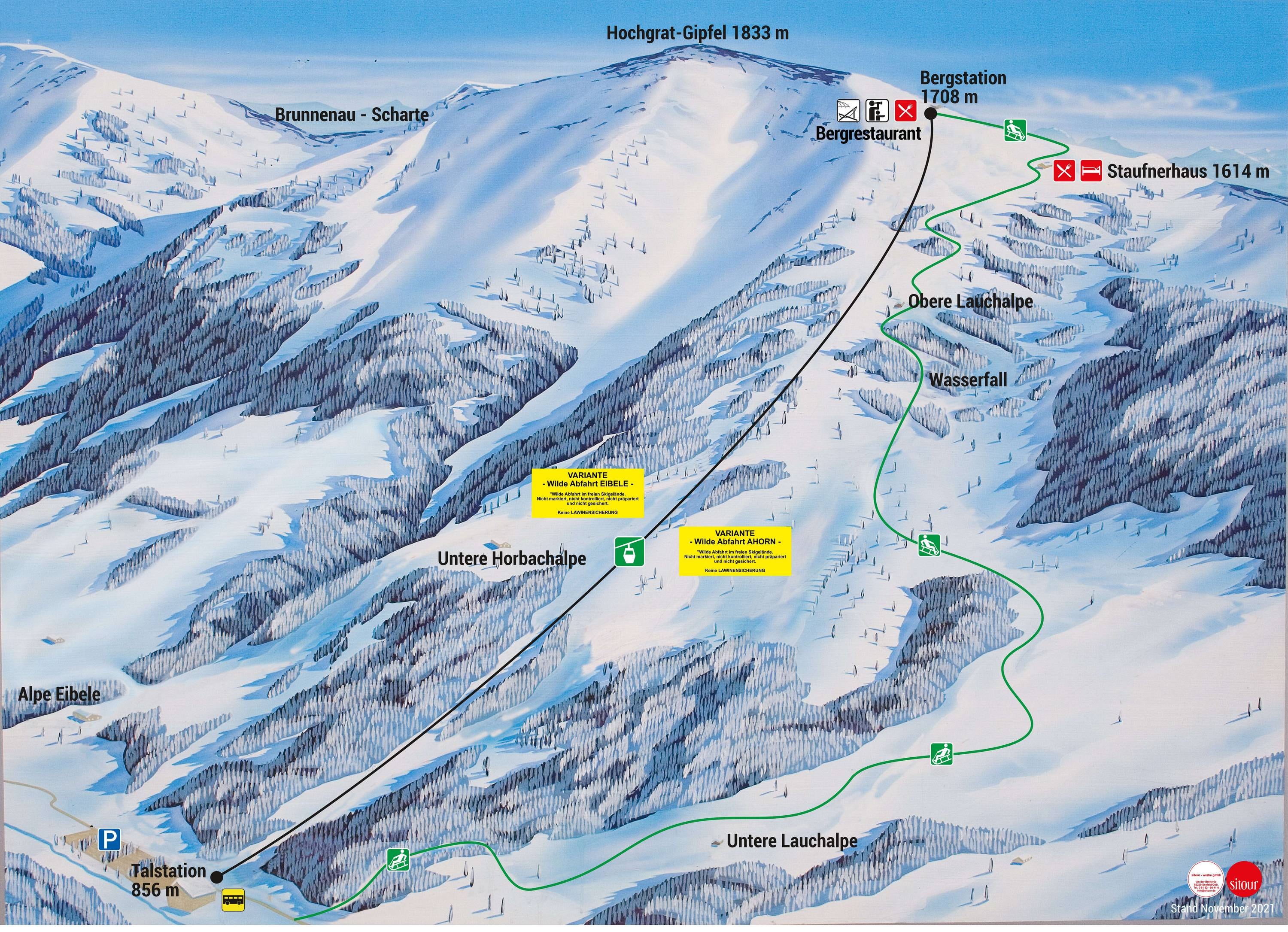 Hochgrat (Oberstaufen) trail map