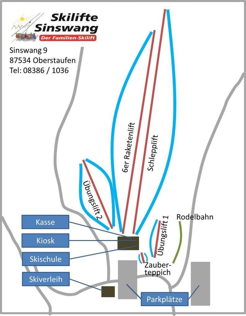 Sinswang (Oberstaufen) trail map