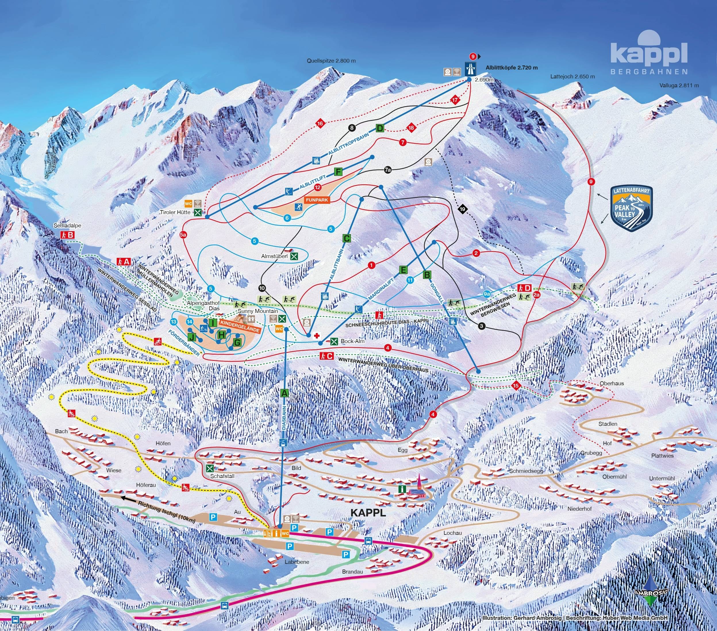 Kappl trail map