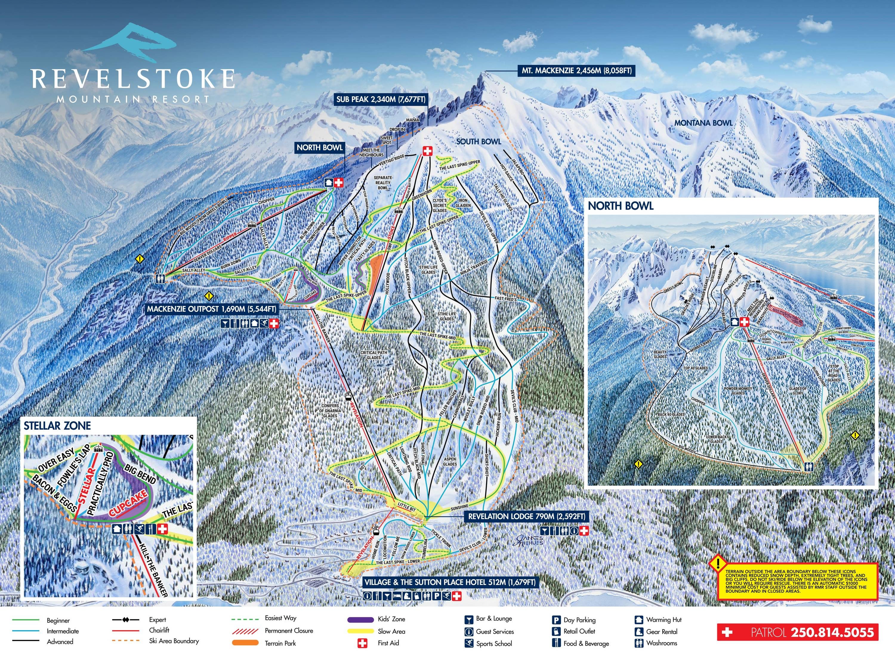 Revelstoke Mountain Resort trail map