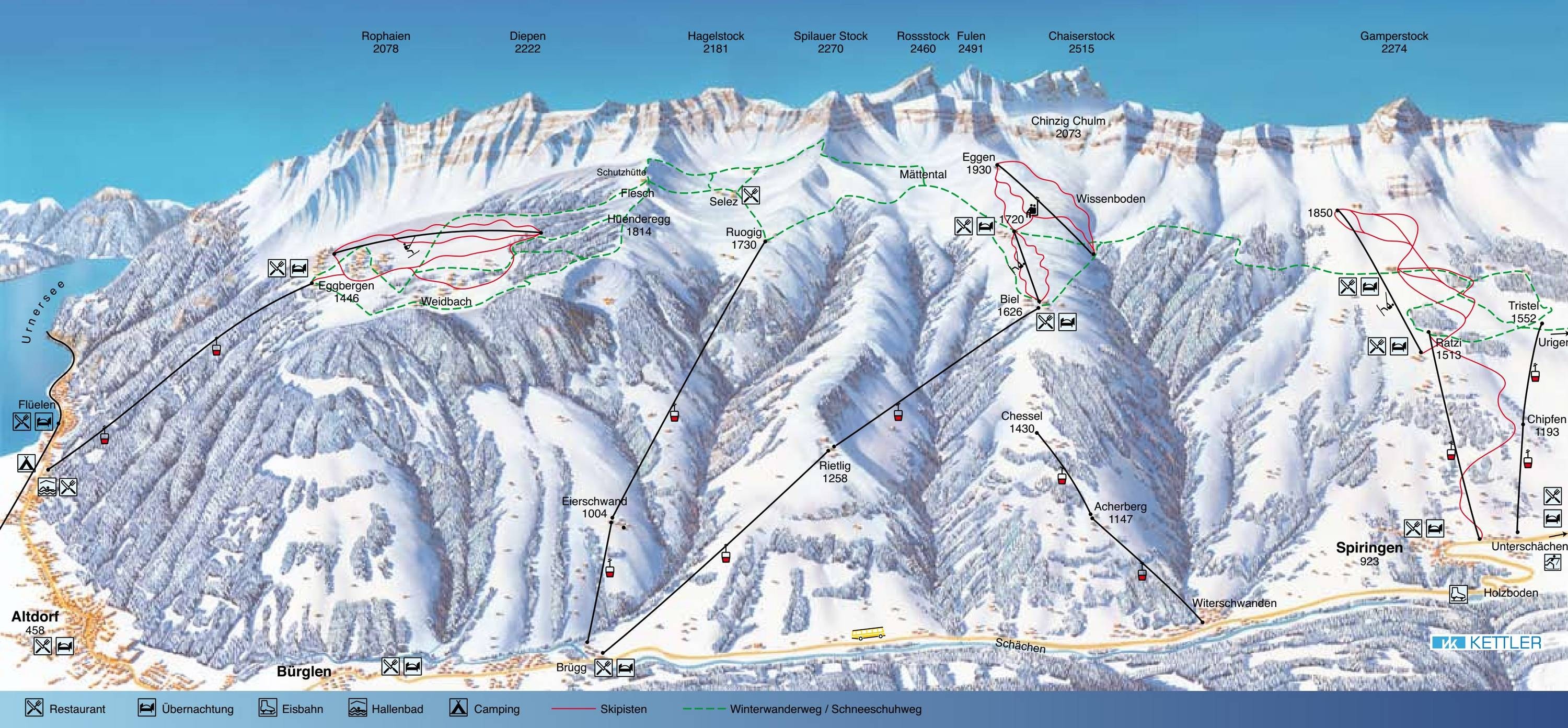 Eggberge – Altdorf trail map