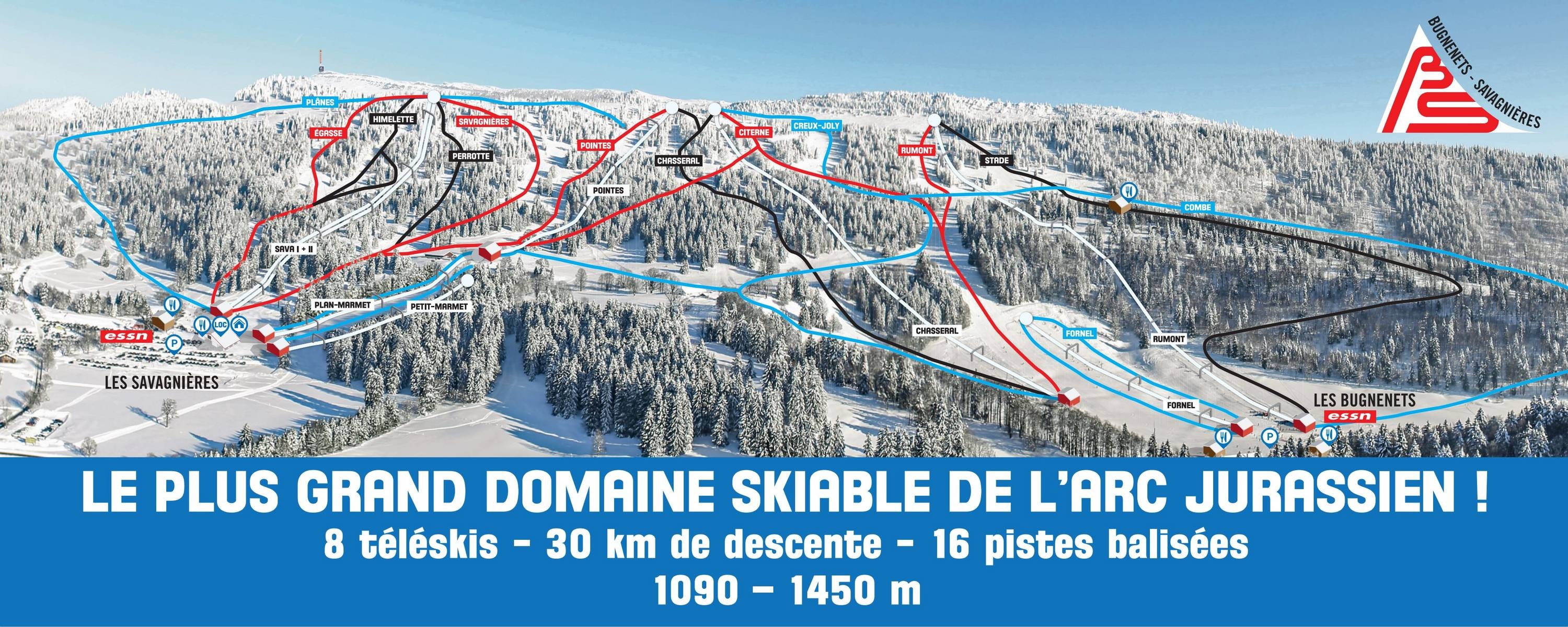 Bugnenets-Savagnières – Saint-Imier trail map